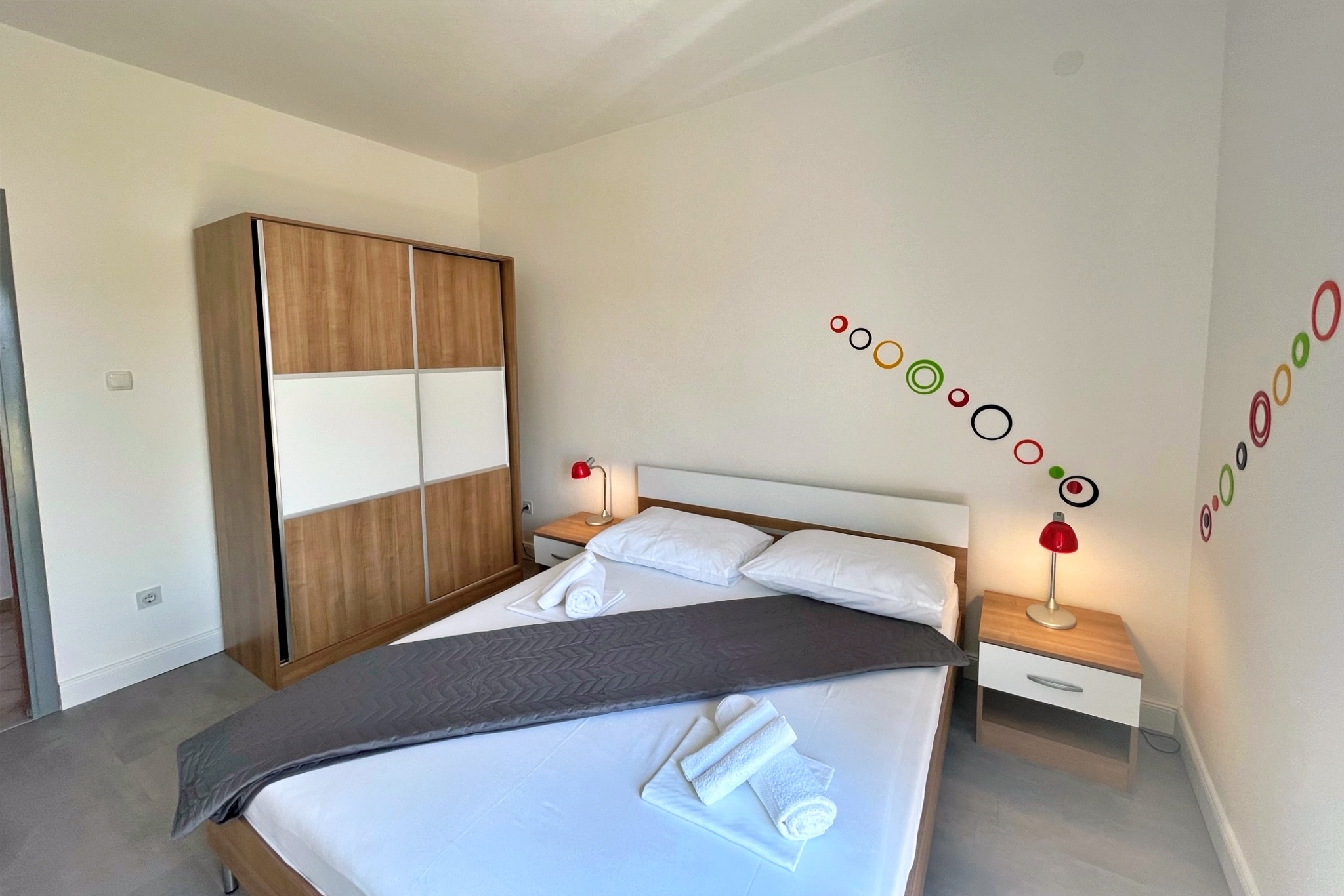 Three bedroom apartment with terrace and sea view Polje, Krk  A-c