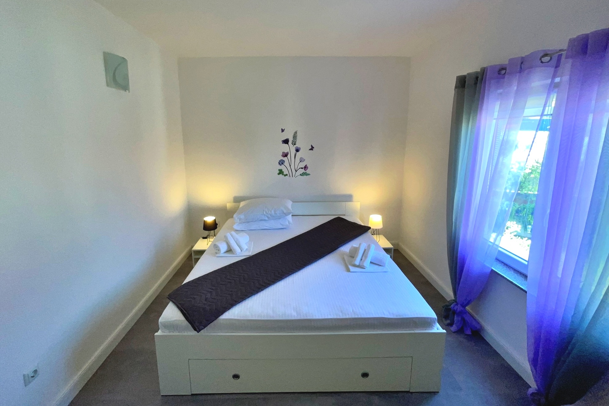 Three bedroom apartment with terrace and sea view Polje, Krk  A-c