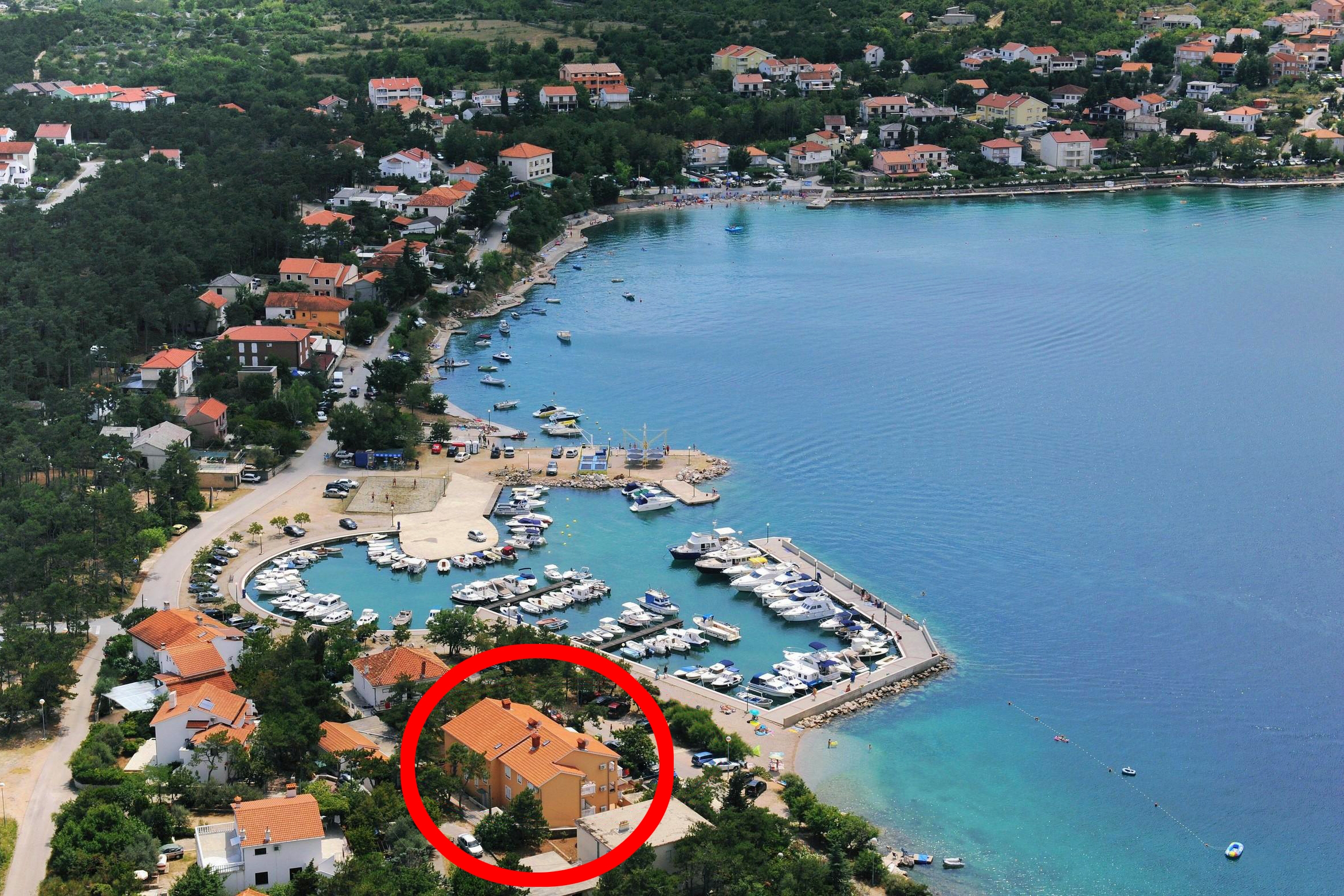 Jednosobni apartman uz plažu Šilo, Krk  A-a