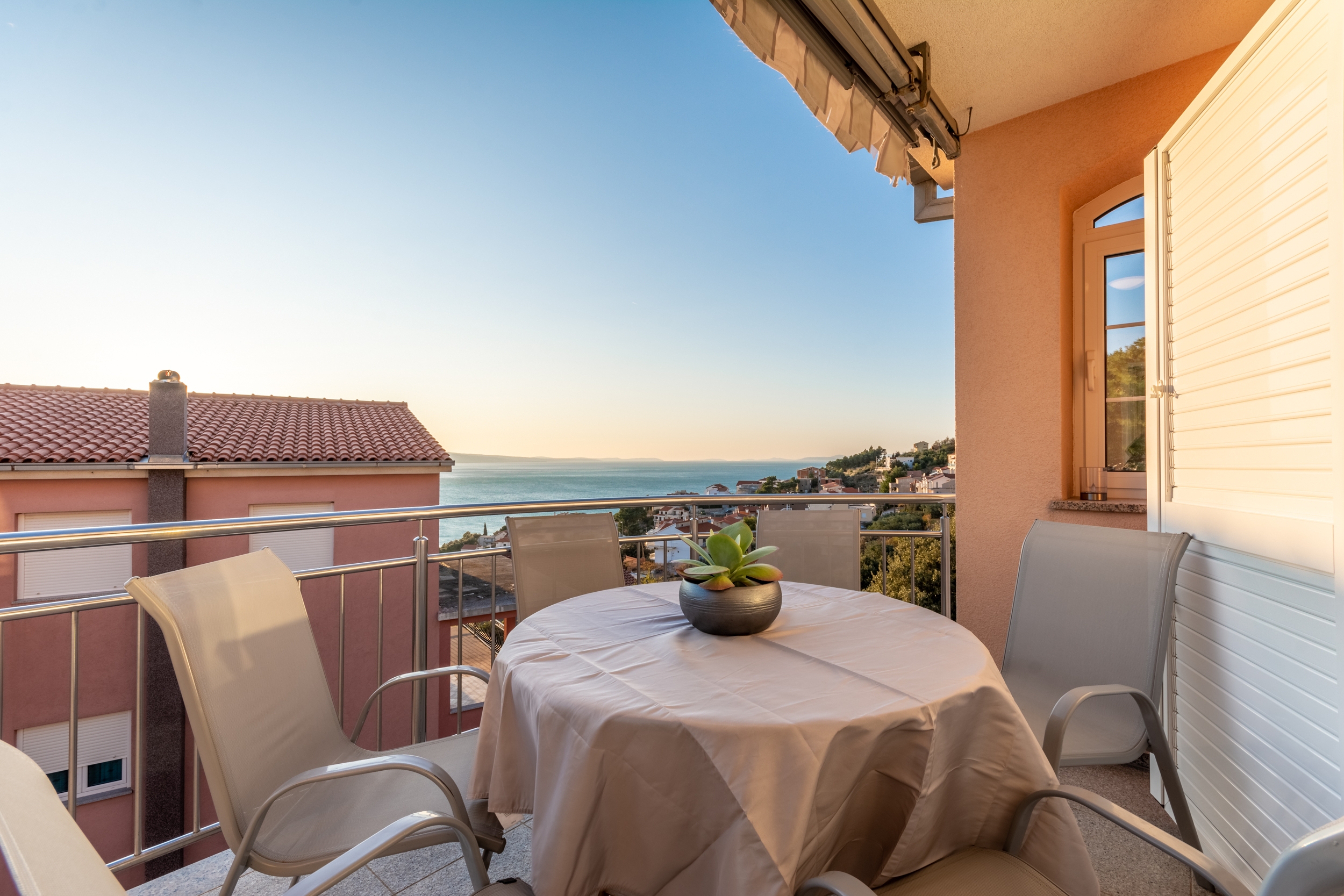 Two bedroom apartment with terrace and sea view Stanići, Omiš  A-a