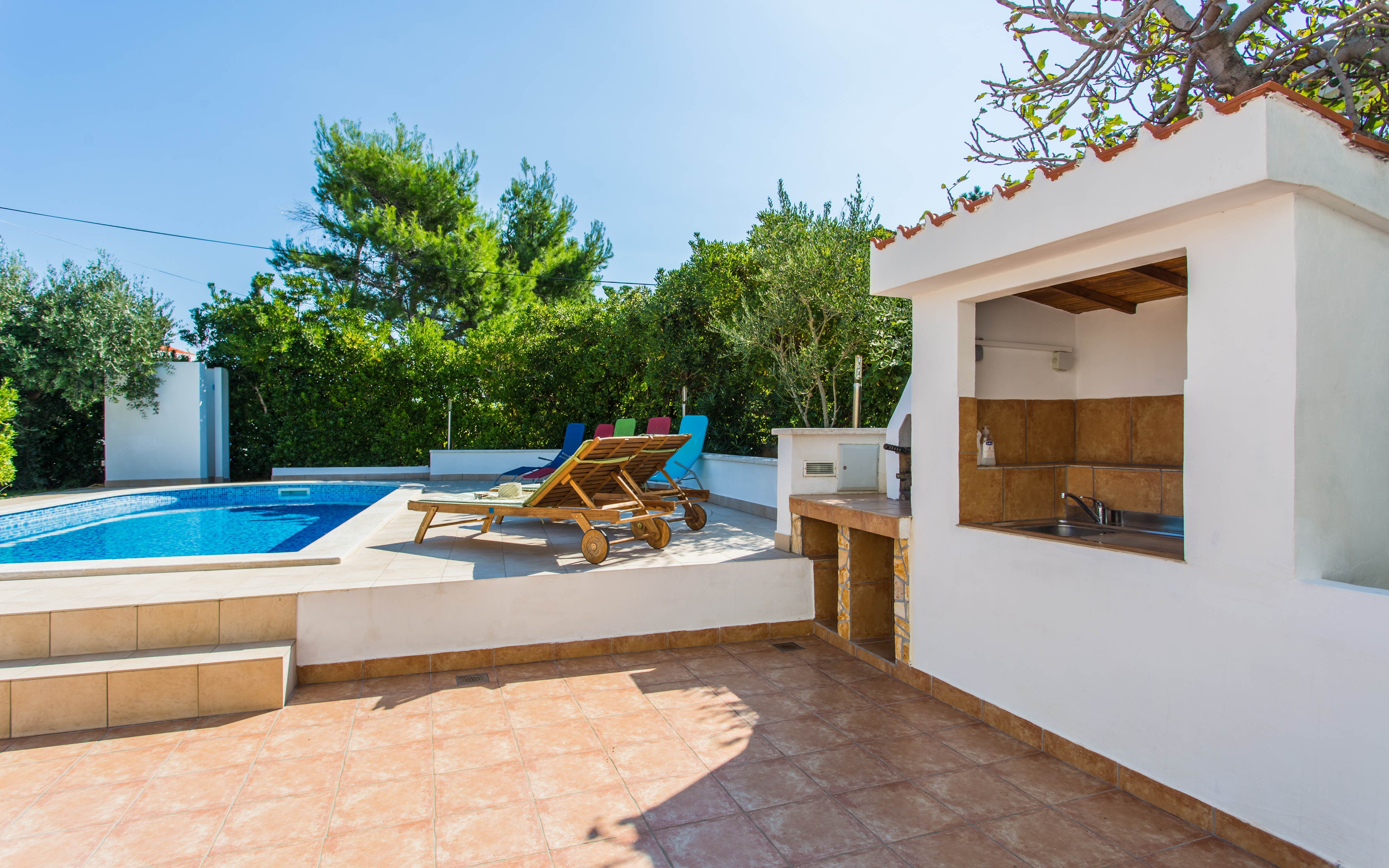 Two bedroom apartment with terrace Šilo, Krk  A-b