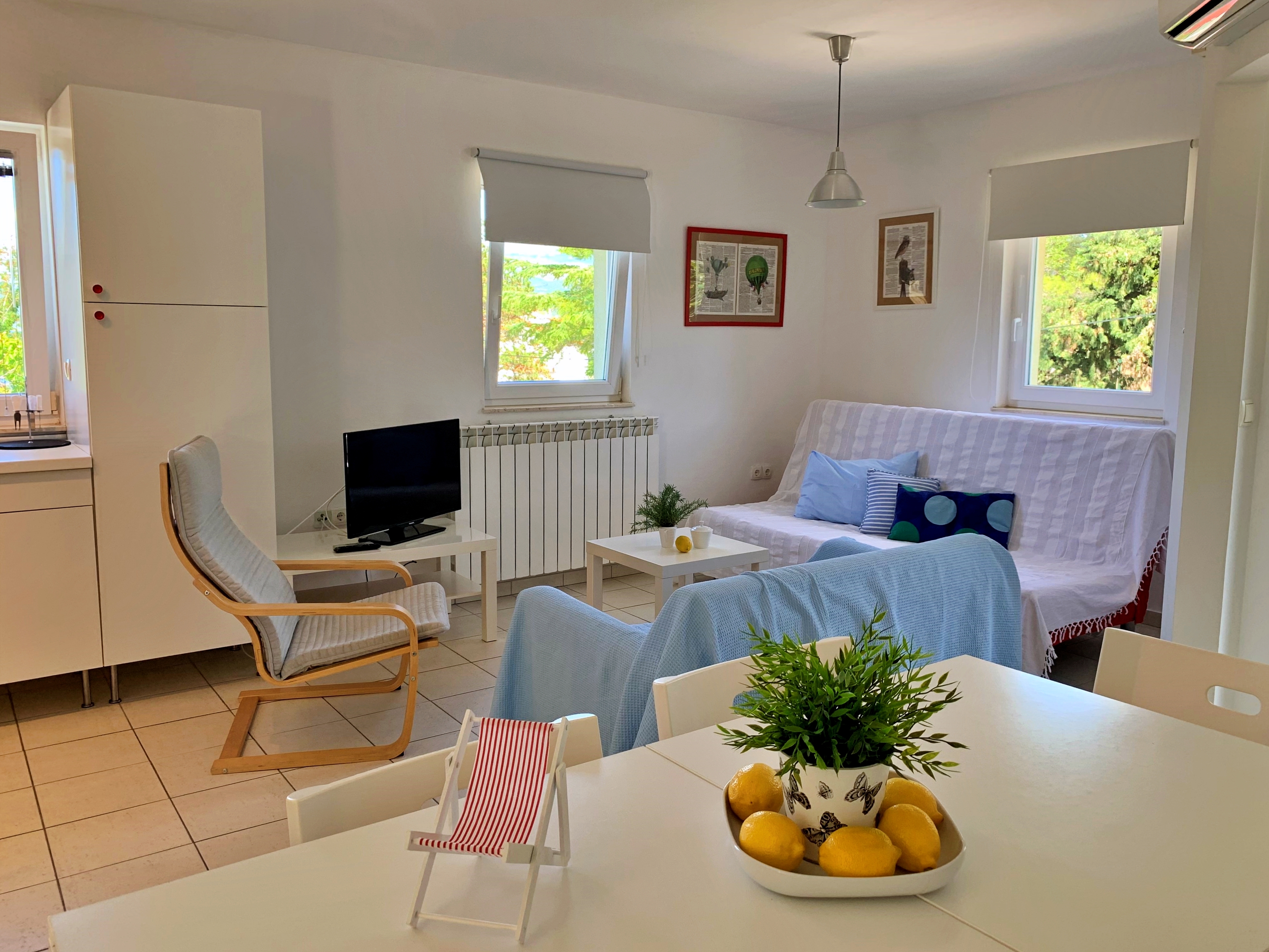 Two bedroom apartment with terrace Šilo, Krk  A-b