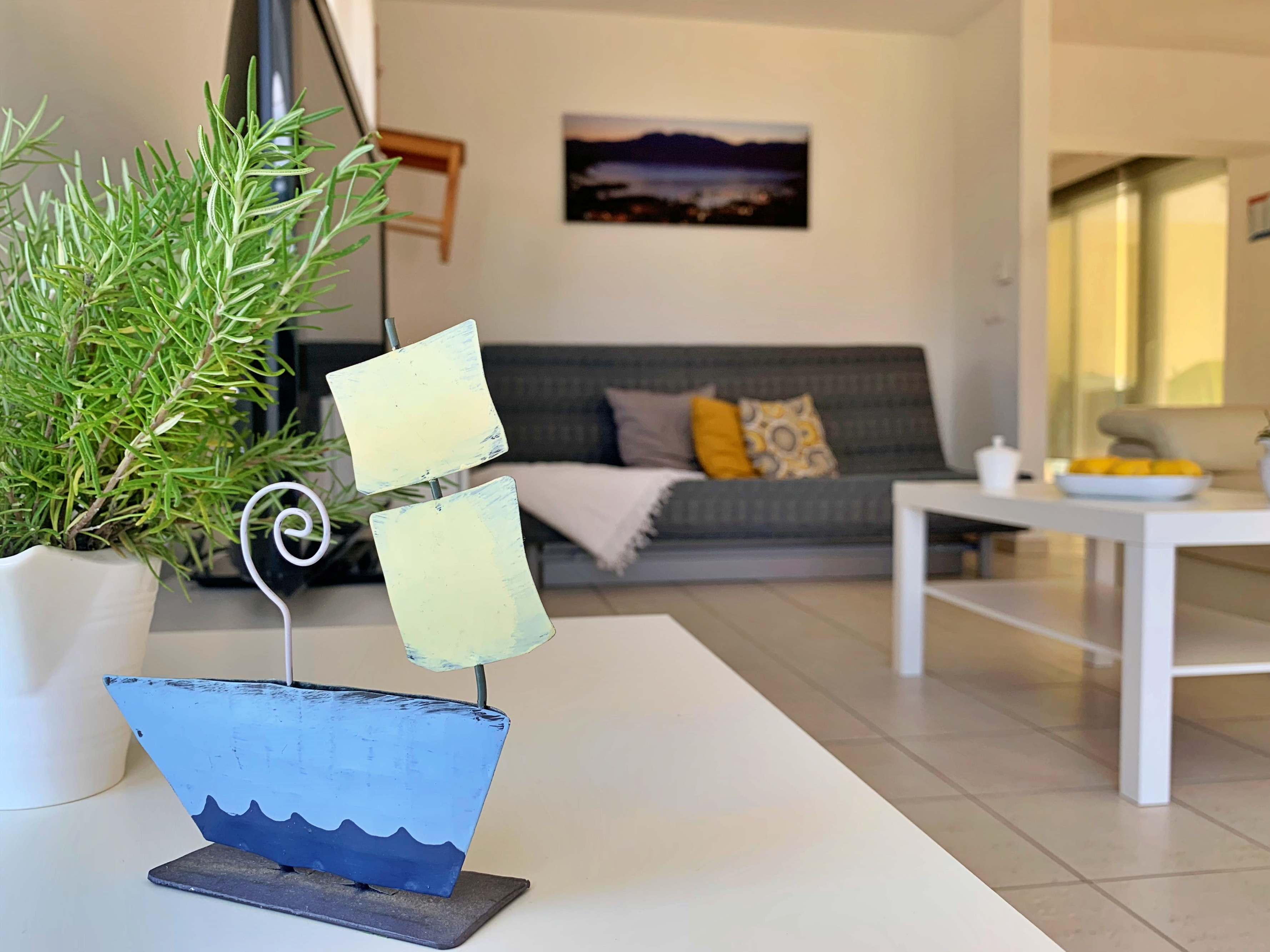 Two bedroom apartment with terrace and sea view Šilo, Krk  A-c