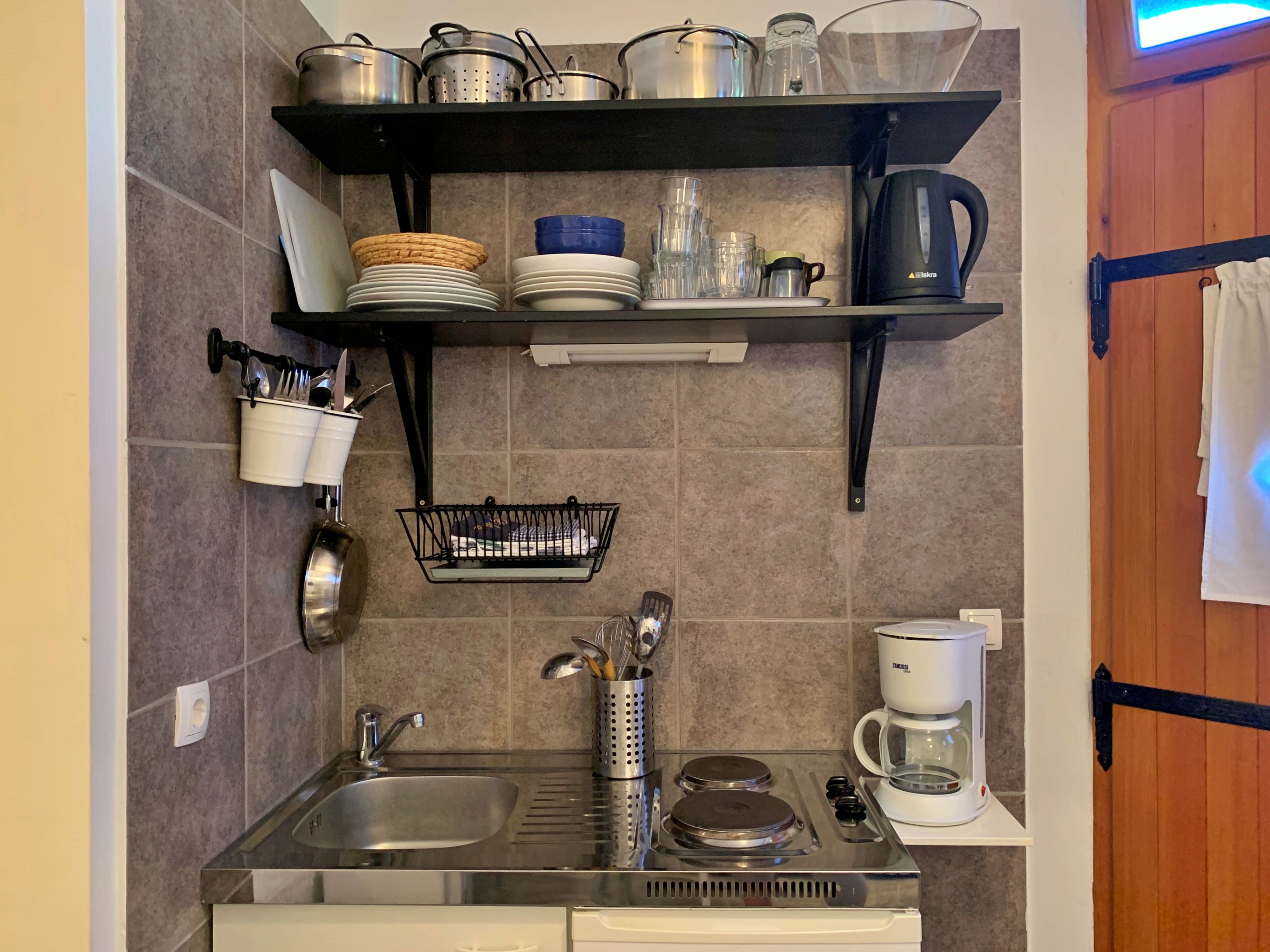 Studio flat with terrace Šilo, Krk  AS-a