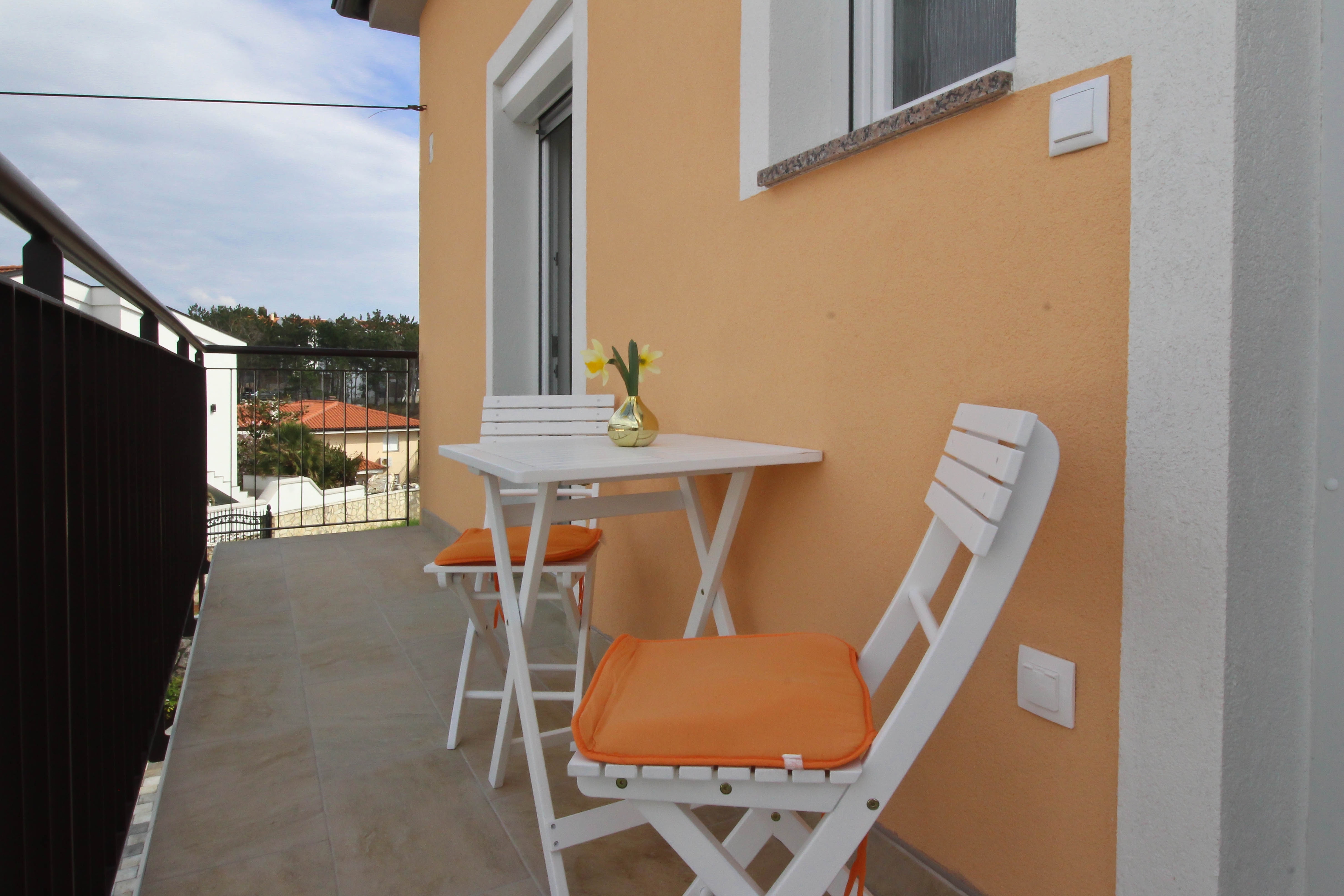 One bedroom apartment with balcony and sea view Šilo, Krk  A-a
