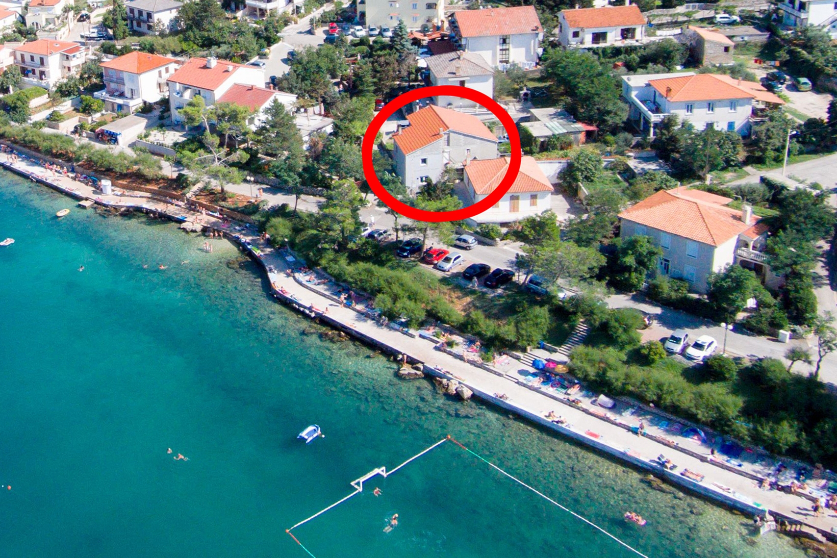 Dvosobni apartman uz plažu Šilo, Krk  A-a