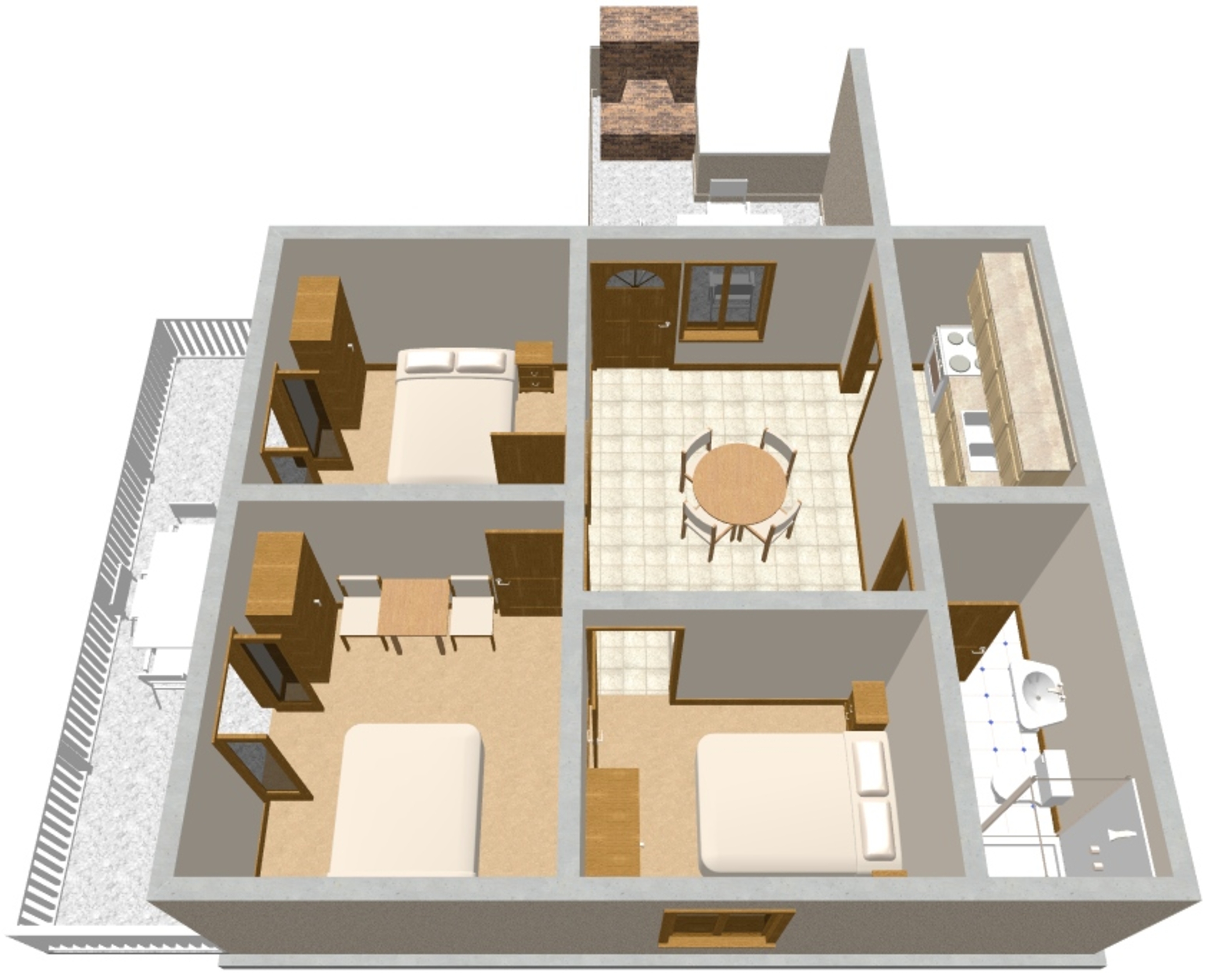 Three bedroom apartment near beach Zavalatica, Korčula  A-a