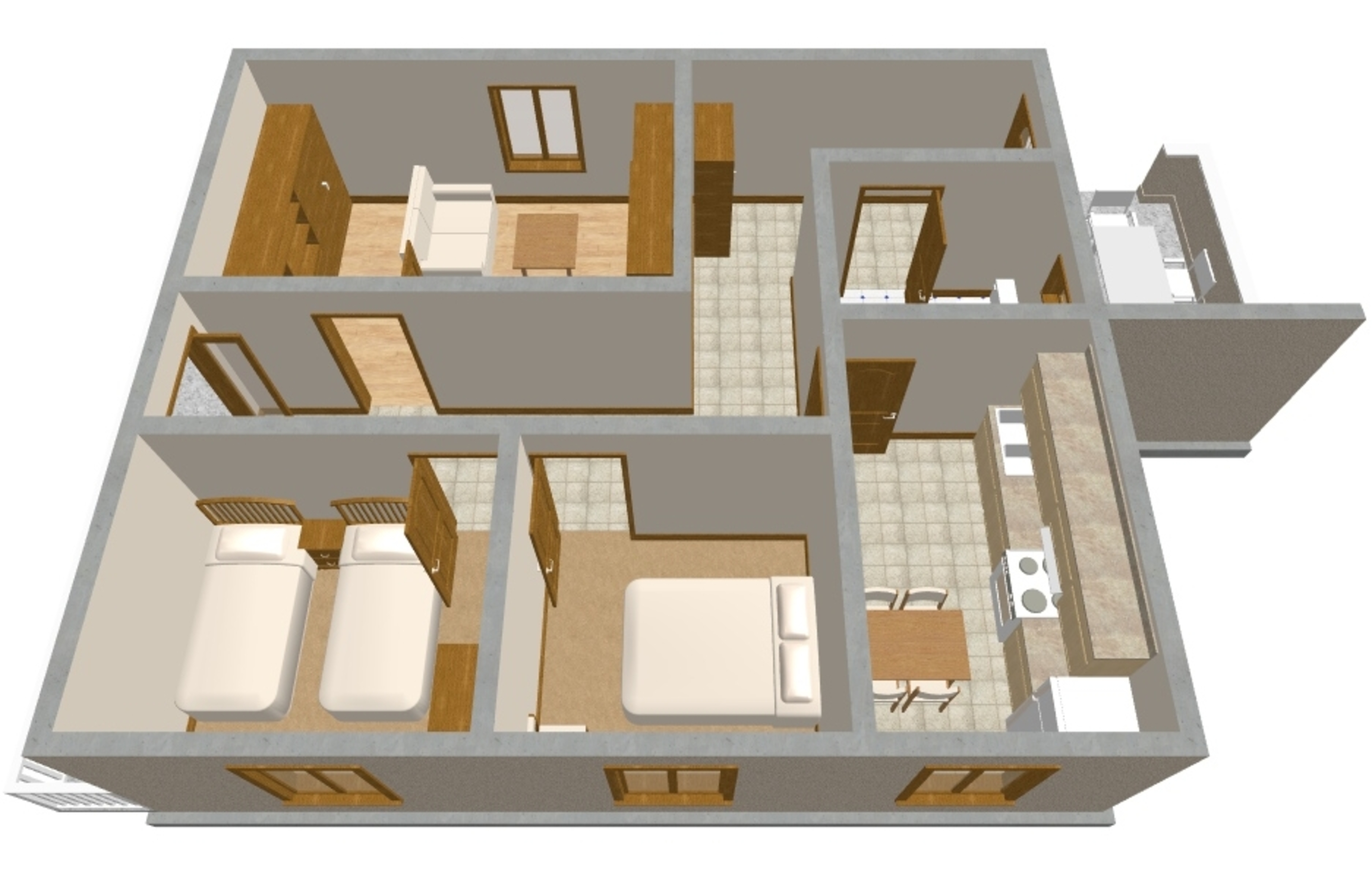 Two bedroom apartment near beach Zavalatica, Korčula  A-b