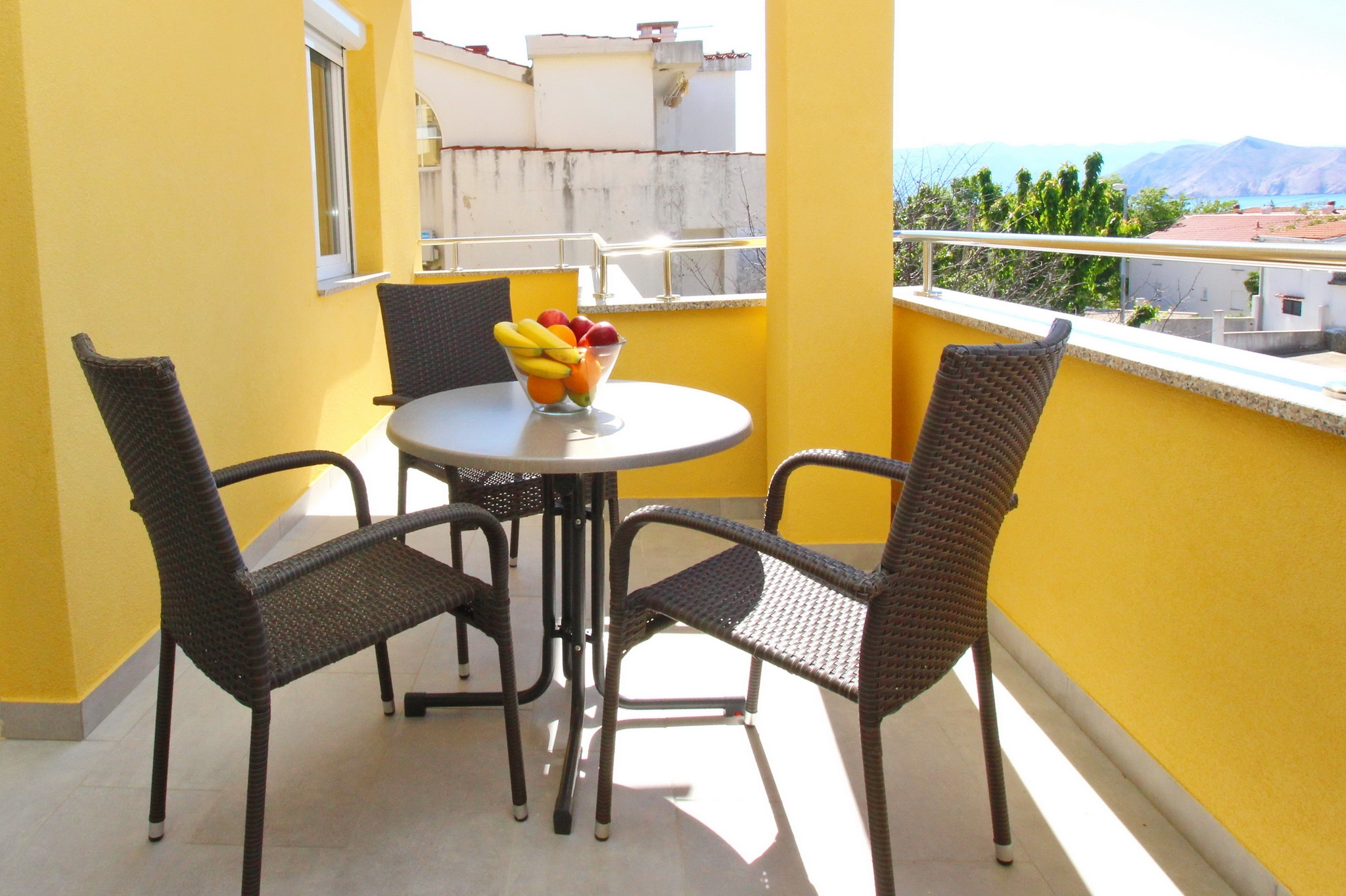 One bedroom apartment with terrace Baška, Krk  A-c
