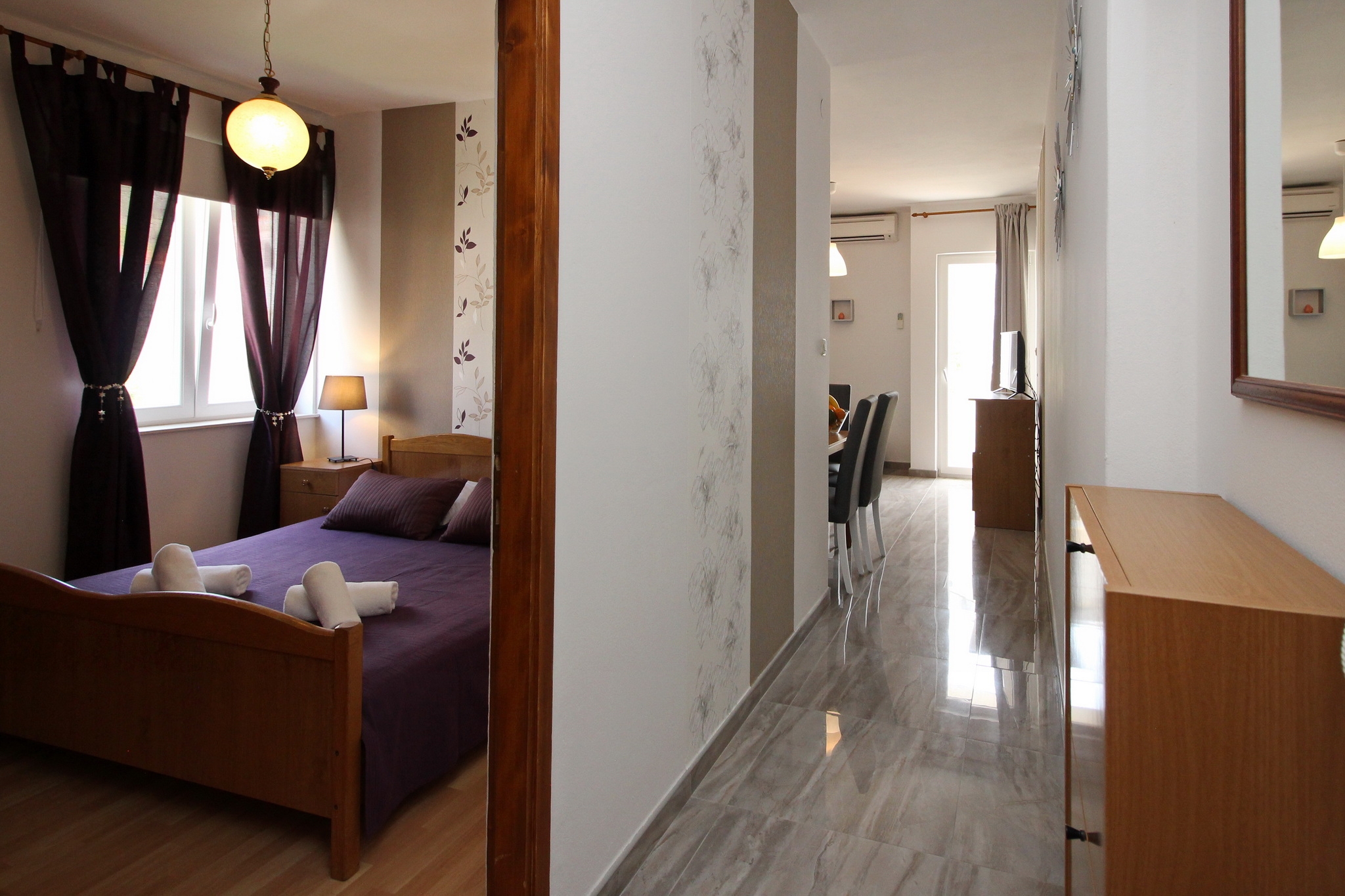 Two bedroom apartment with terrace Baška, Krk  A-d