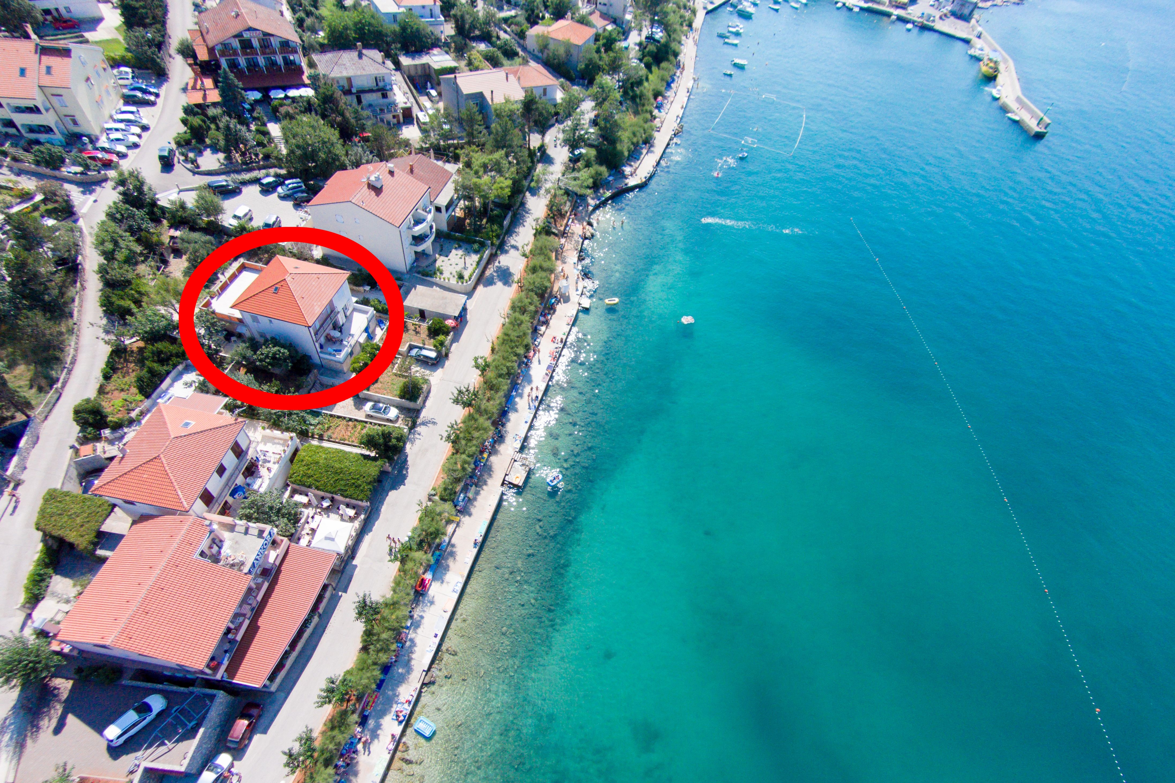 Dvosobni apartman uz plažu Šilo, Krk  A-a