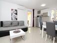 Baška, Гостиная в размещении типа apartment, доступный кондиционер и WiFi.