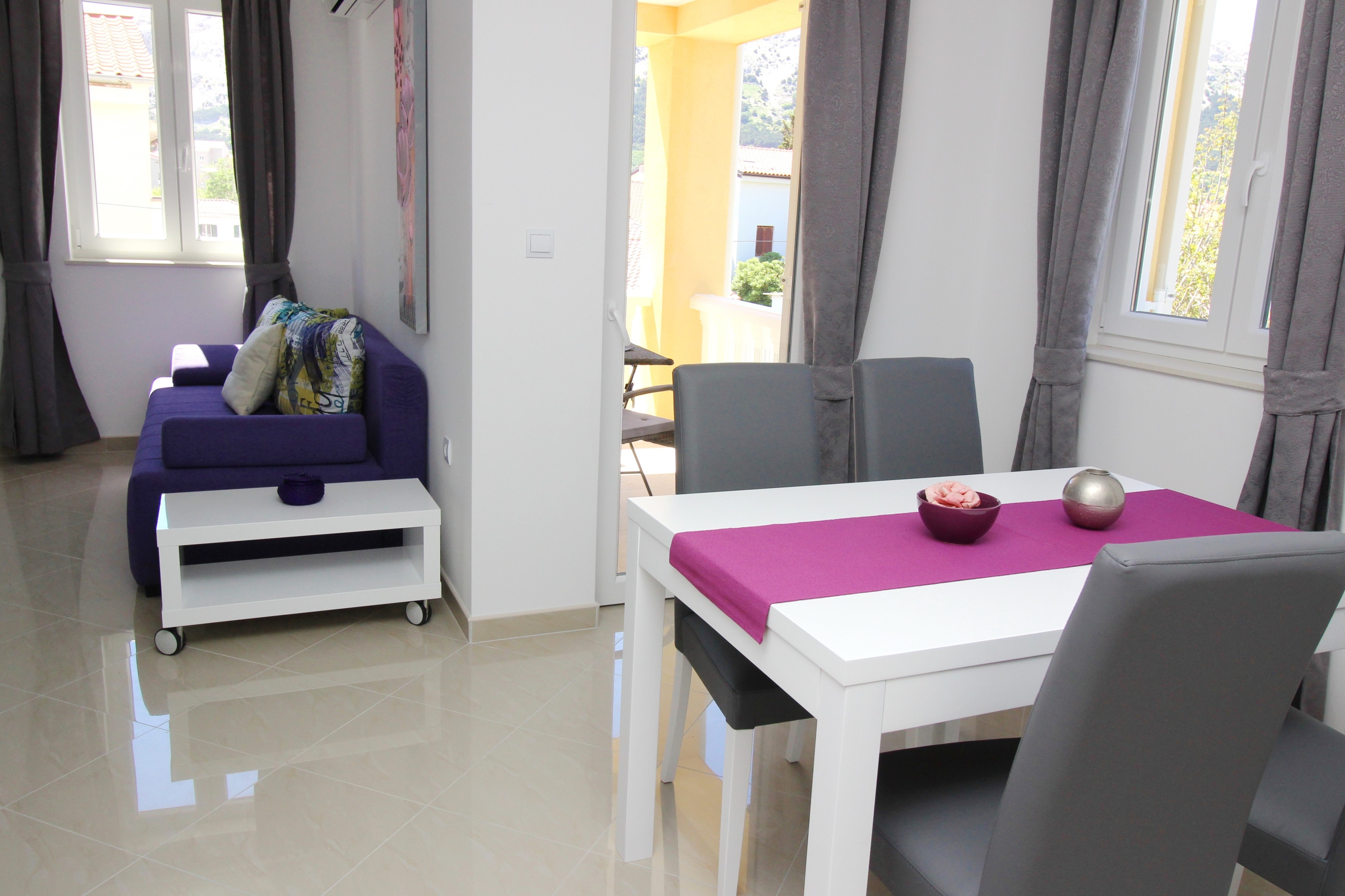 One bedroom apartment with balcony Baška, Krk (A-18733-f)