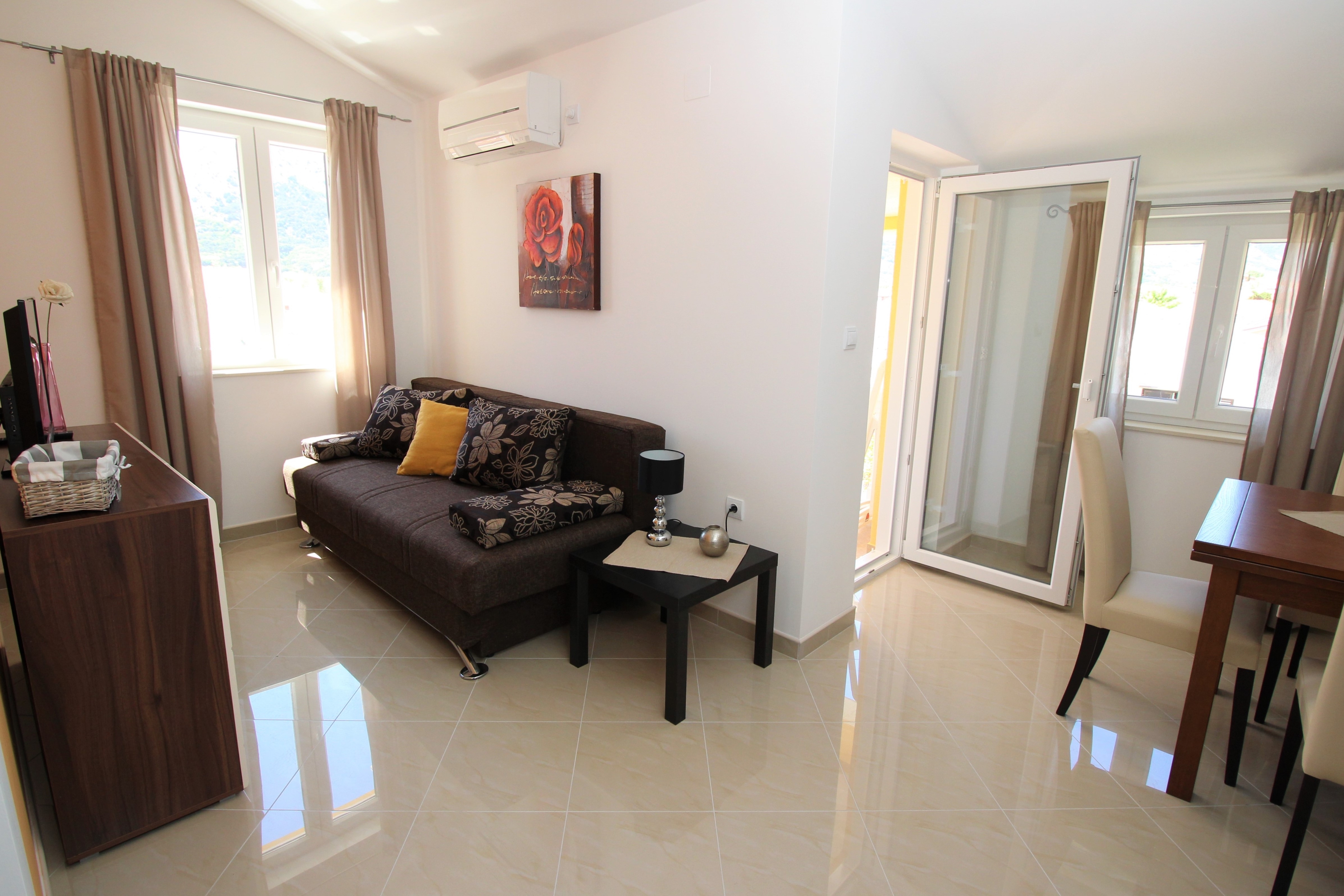 One bedroom apartment with balcony Baška, Krk (A-18733-i)