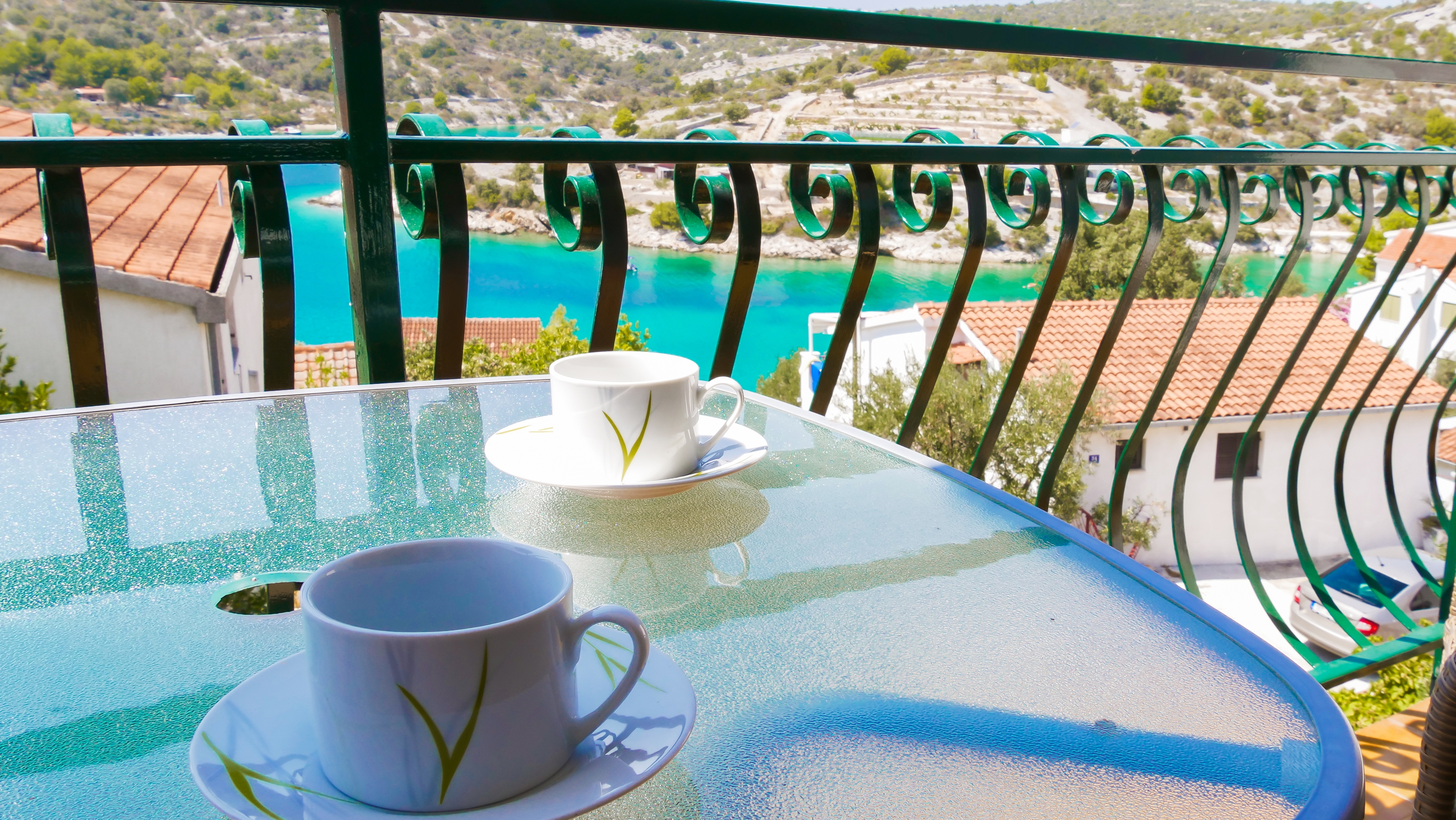 Studio flat with balcony and sea view Sevid, Trogir  AS-a