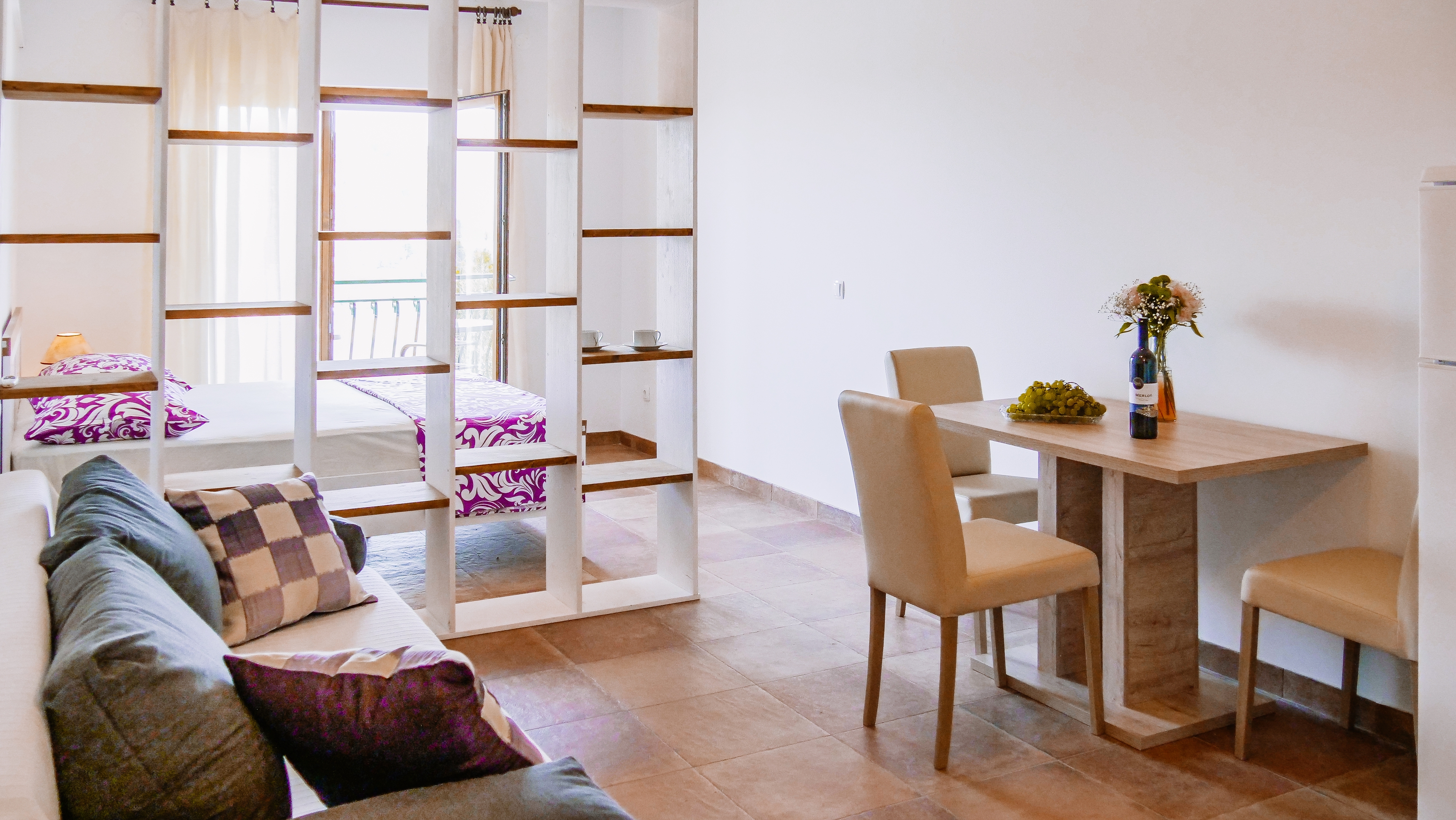 Studio flat with balcony and sea view Sevid, Trogir  AS-a