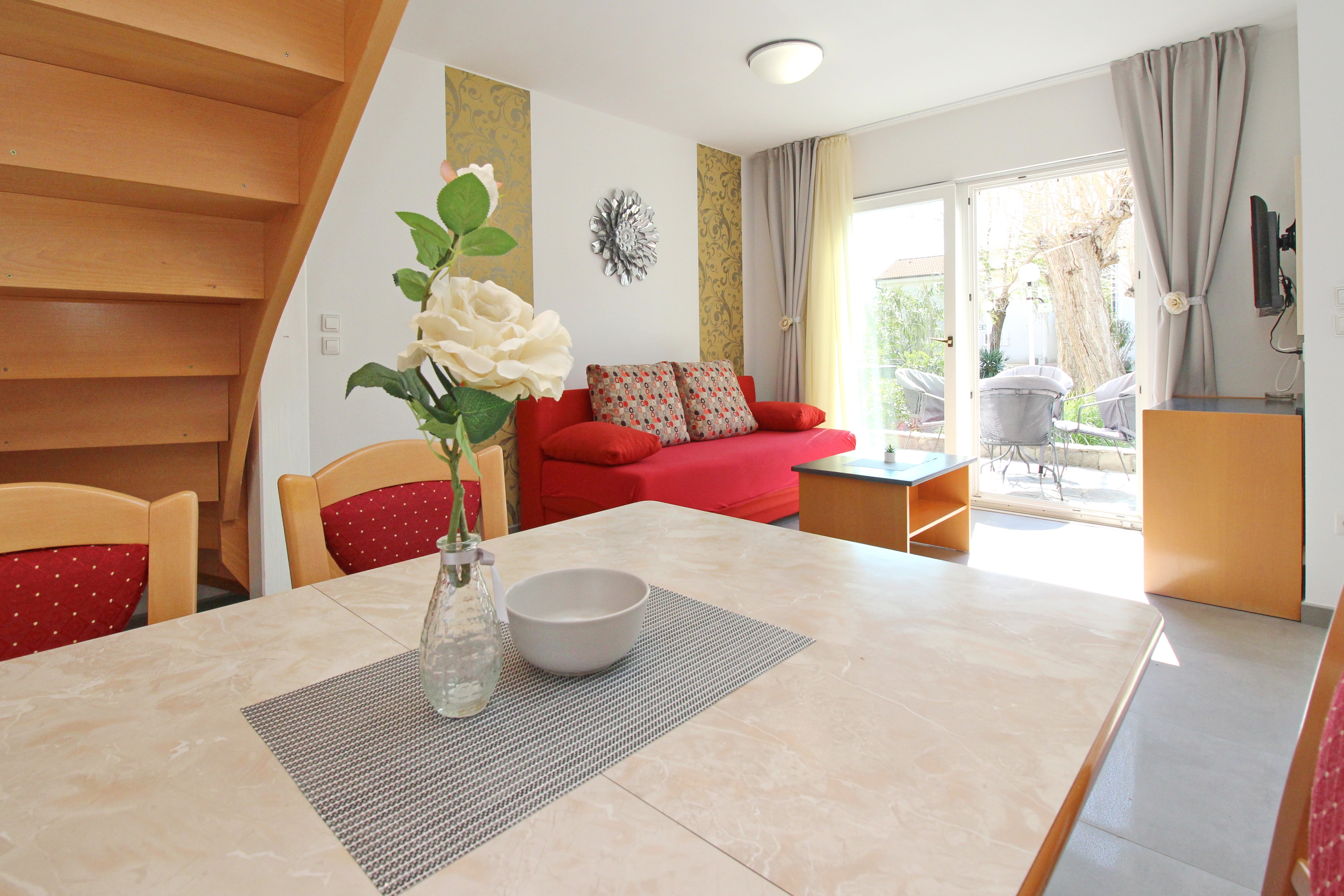 One bedroom apartment with terrace Baška, Krk (A-18771-d)