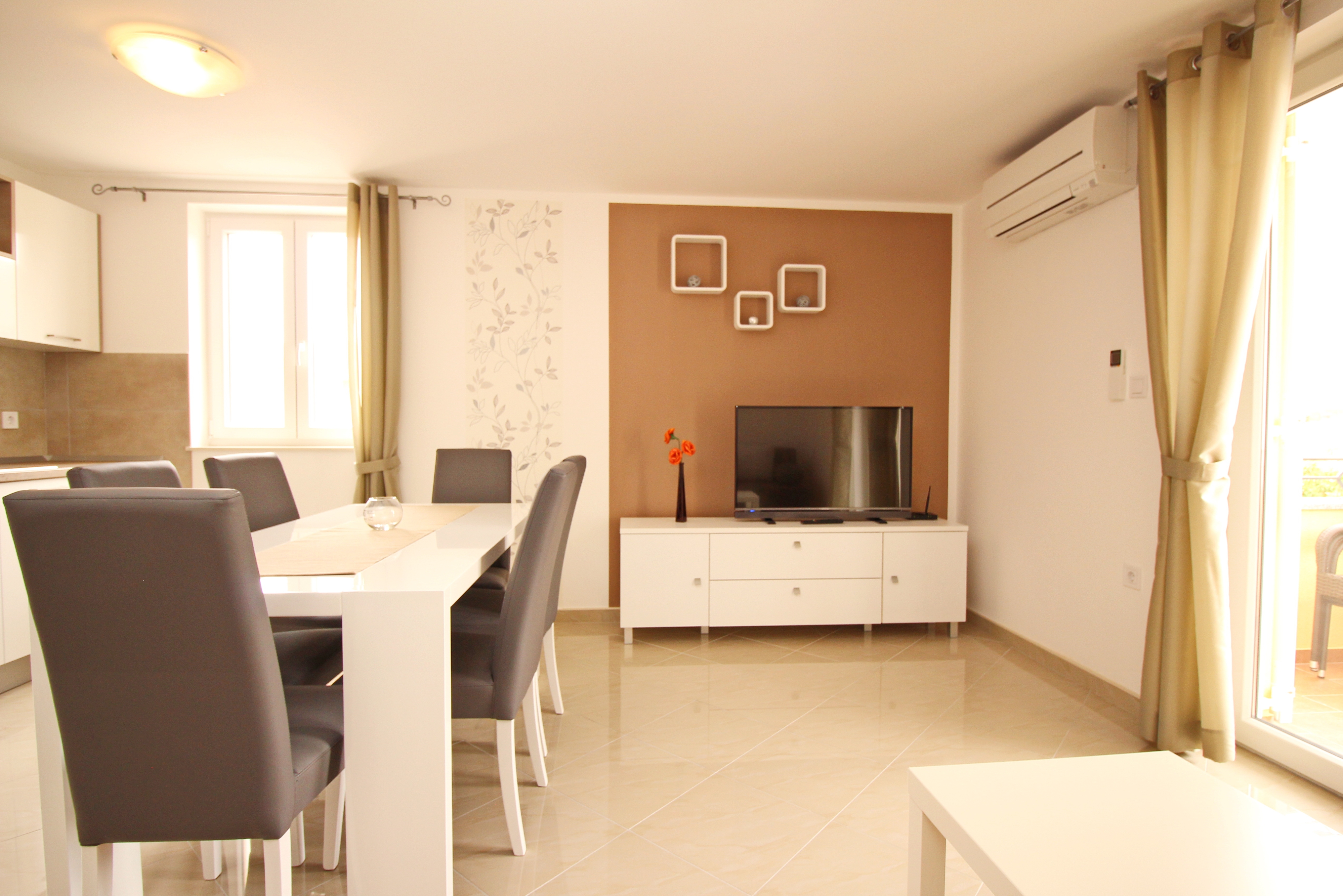 Two bedroom apartment with balcony Baška, Krk (A-18780-d)