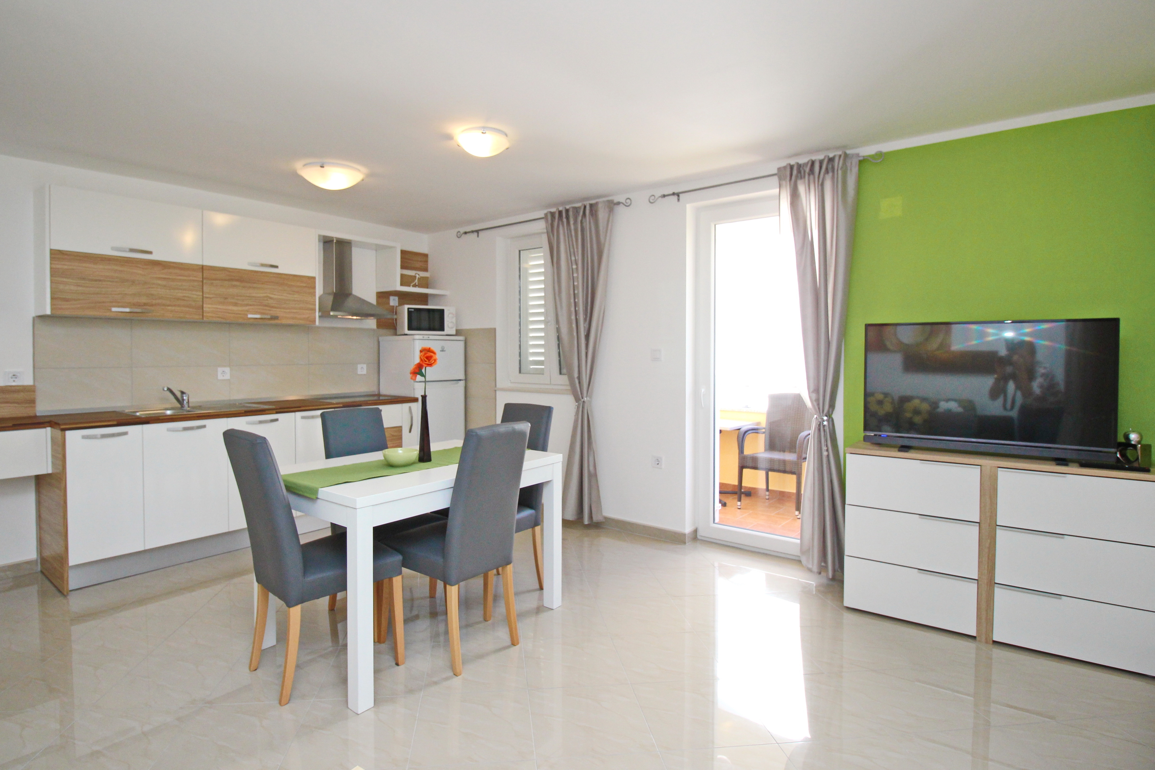 One bedroom apartment with balcony Baška, Krk (A-18780-f) One bedroom apartment with balcony Baška, Krk (A-18780-f)