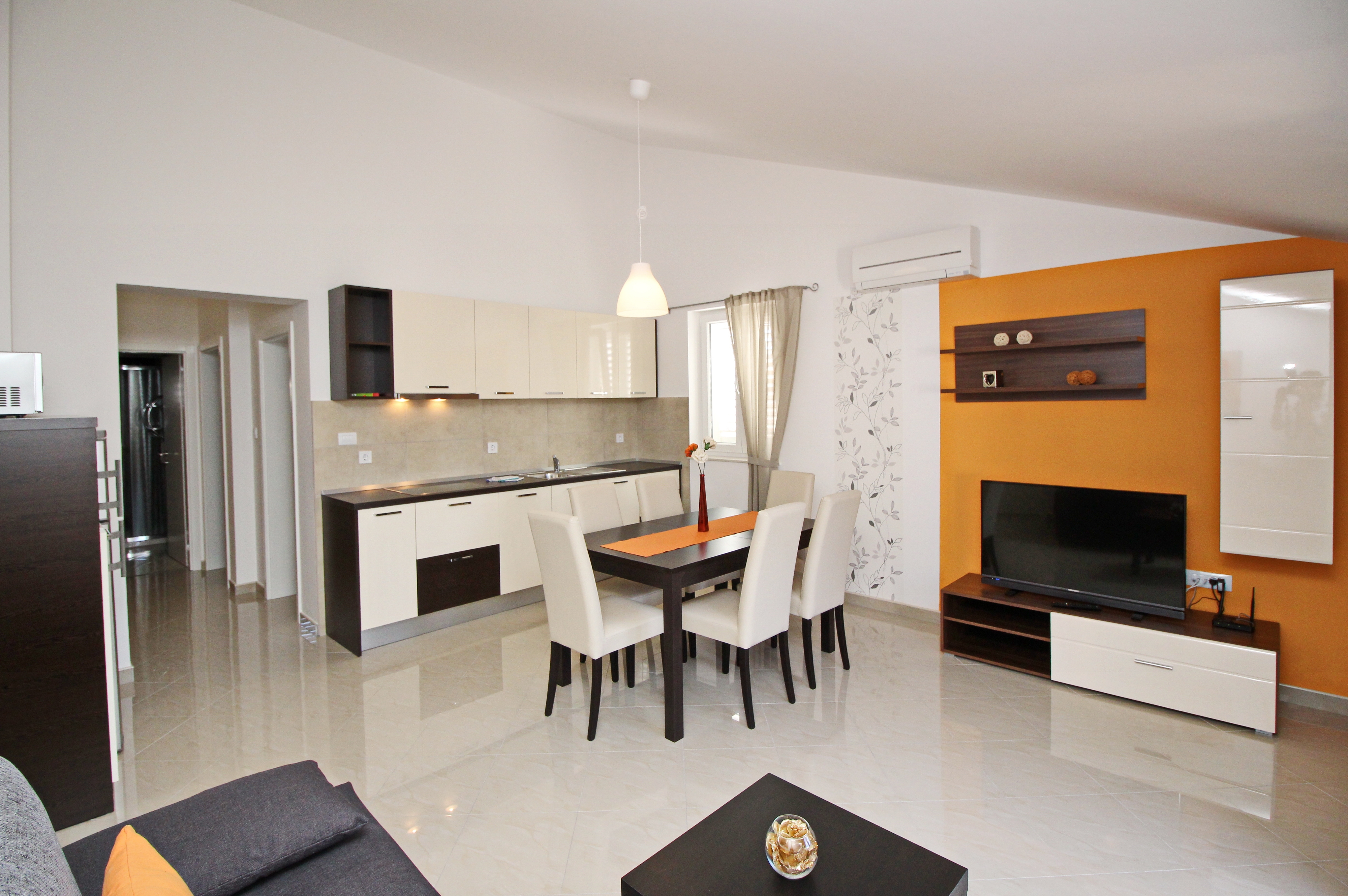 Two bedroom apartment with balcony Baška, Krk (A-18780-g)
