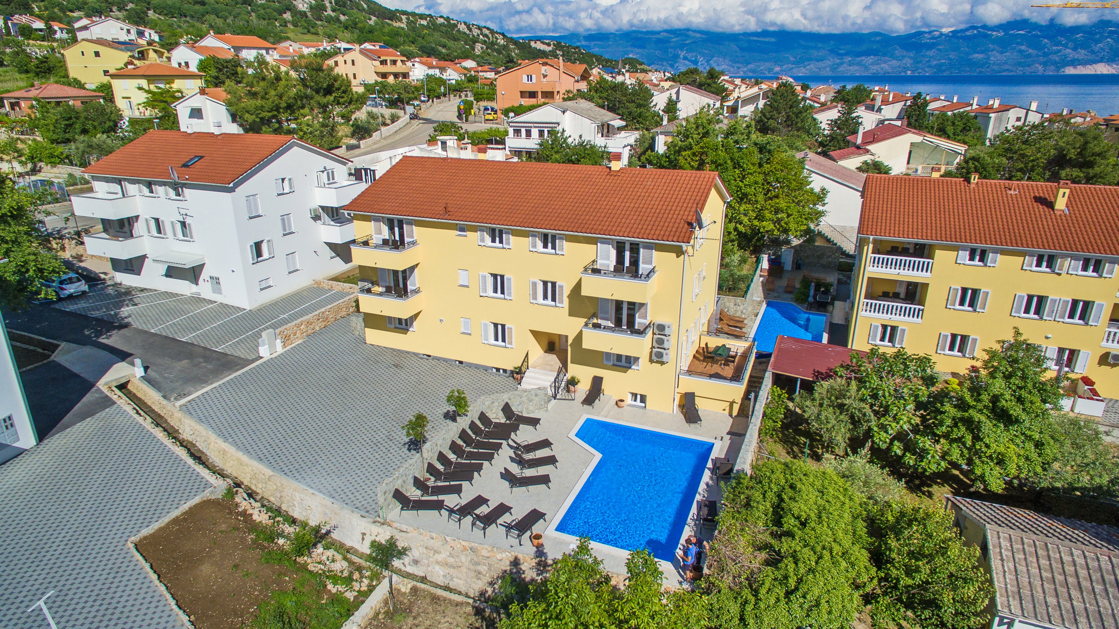 Enosobni apartma Z balkonom Baška, Krk  A-i