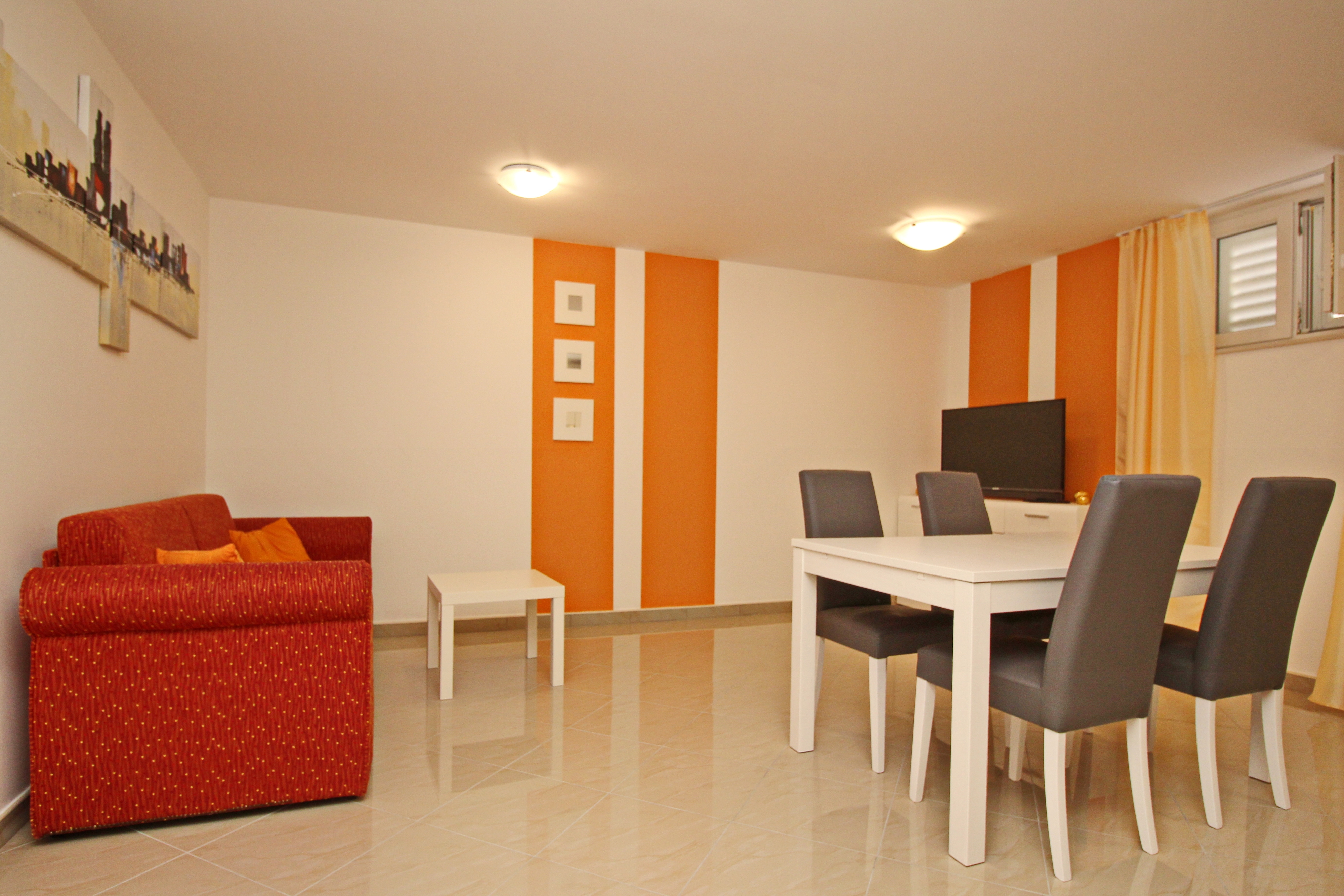 One bedroom apartment with air-conditioning Baška, Krk (A-18785-b)