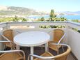 Baška, Balcony in the apartment, with a sea view, (pet friendly) and WiFi.