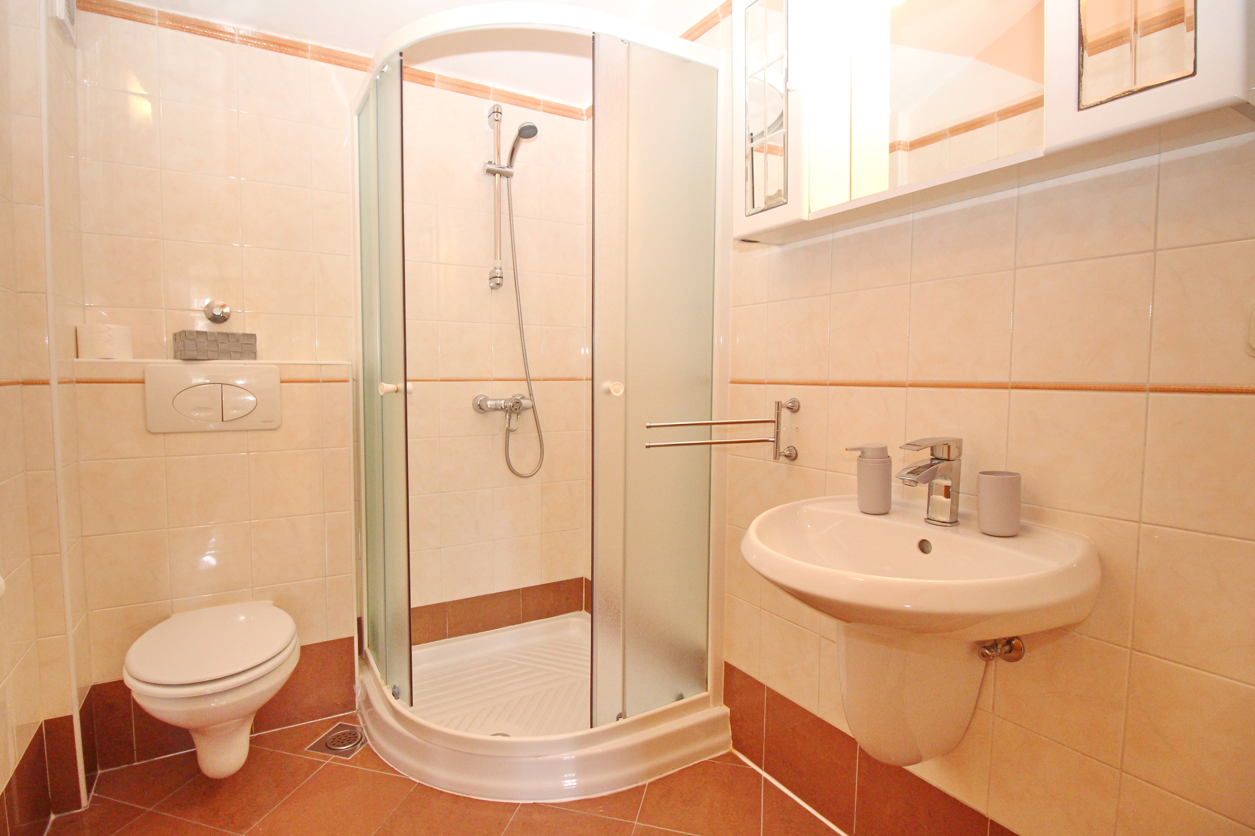 Two bedroom apartment with balcony and sea view Baška, Krk  A-b
