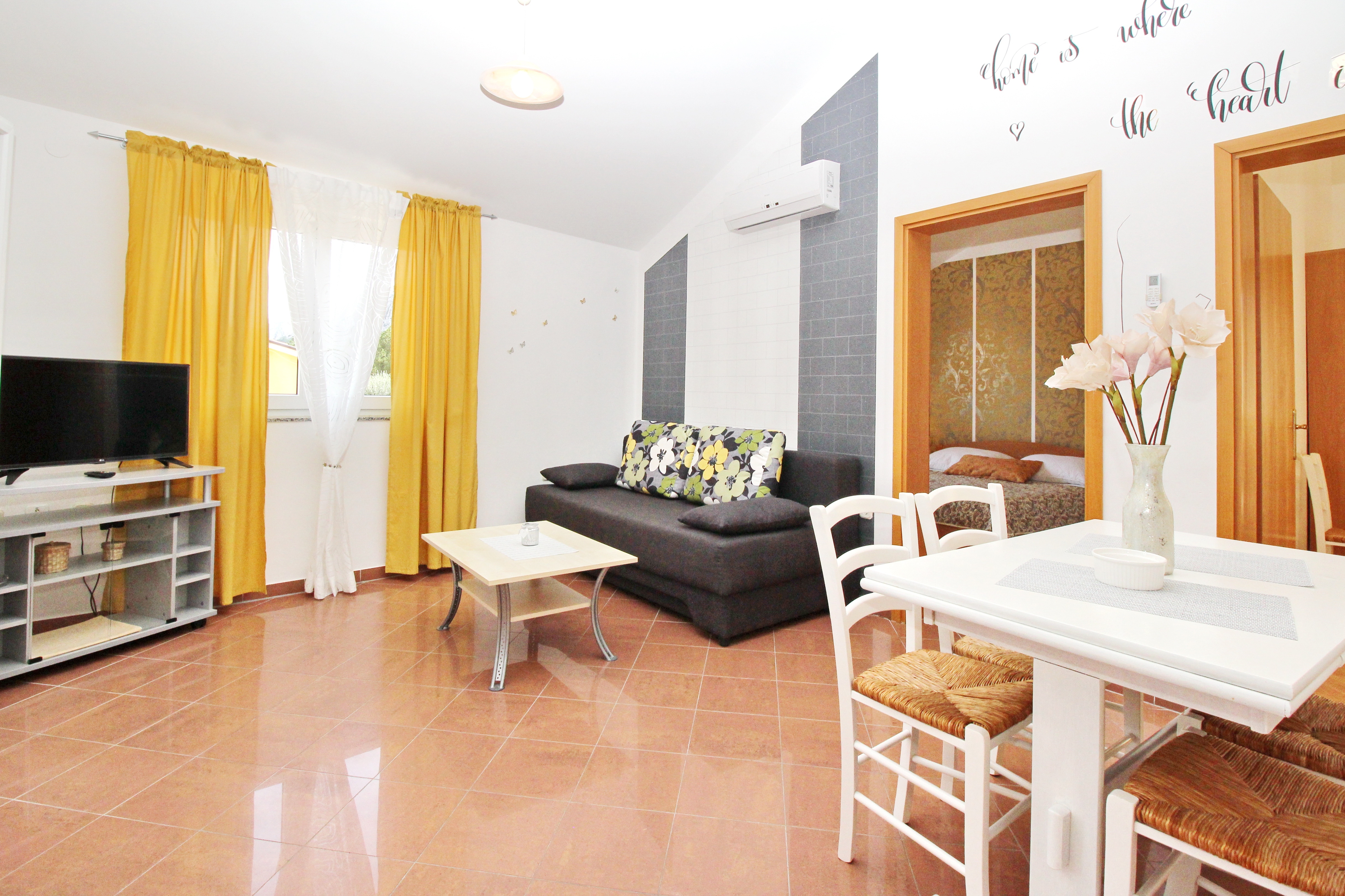 Ferienwohnung im Ort Ba?ka (Krk), Kapazität 4 Ferienwohnung  Insel Krk