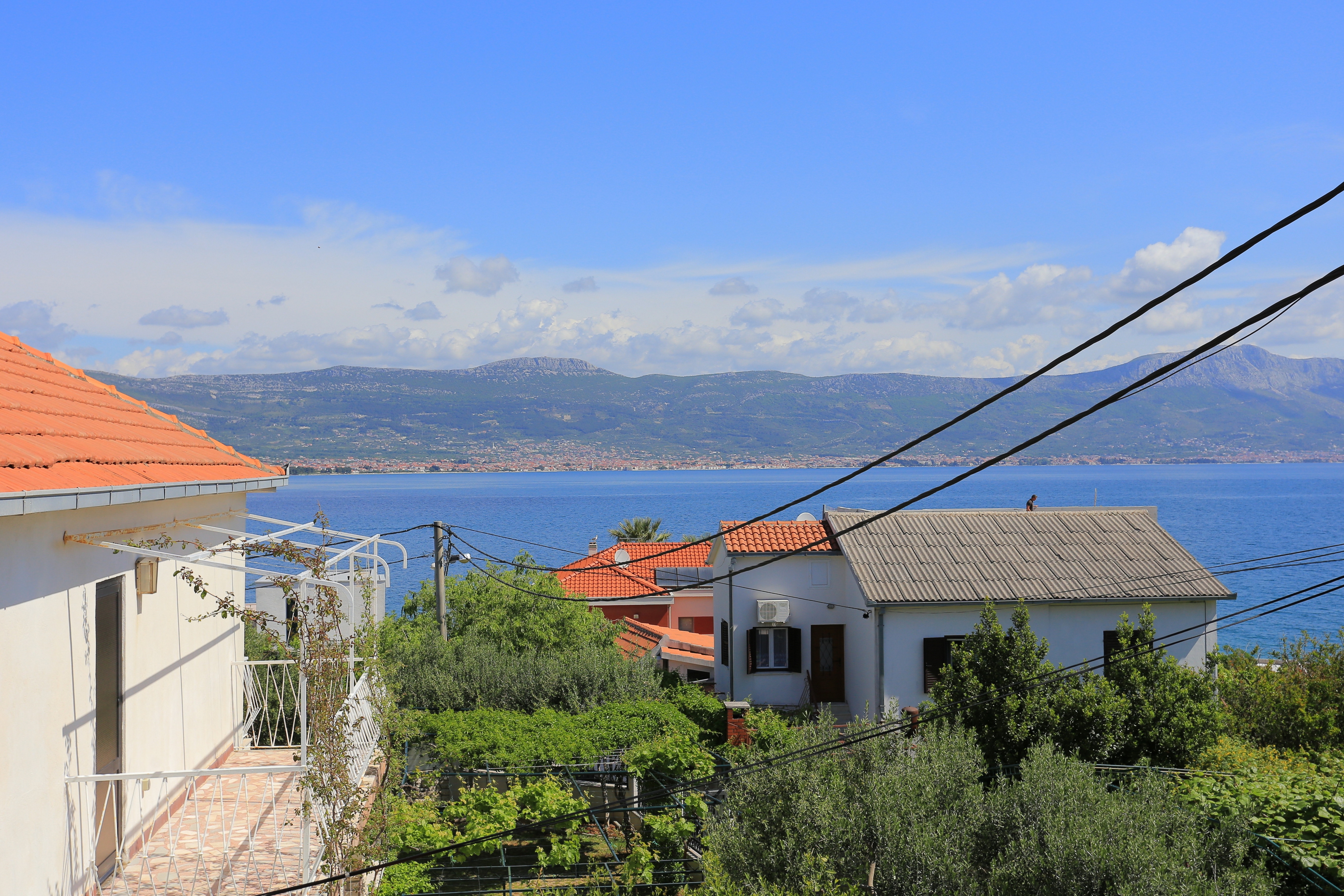 Two bedroom apartment with terrace and sea view Arbanija, Čiovo  A-a