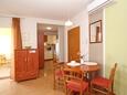 Jídelna Baška, Jídelna v ubytování typu apartment, s klimatizací, domácí mazlíčci povoleni a WiFi.