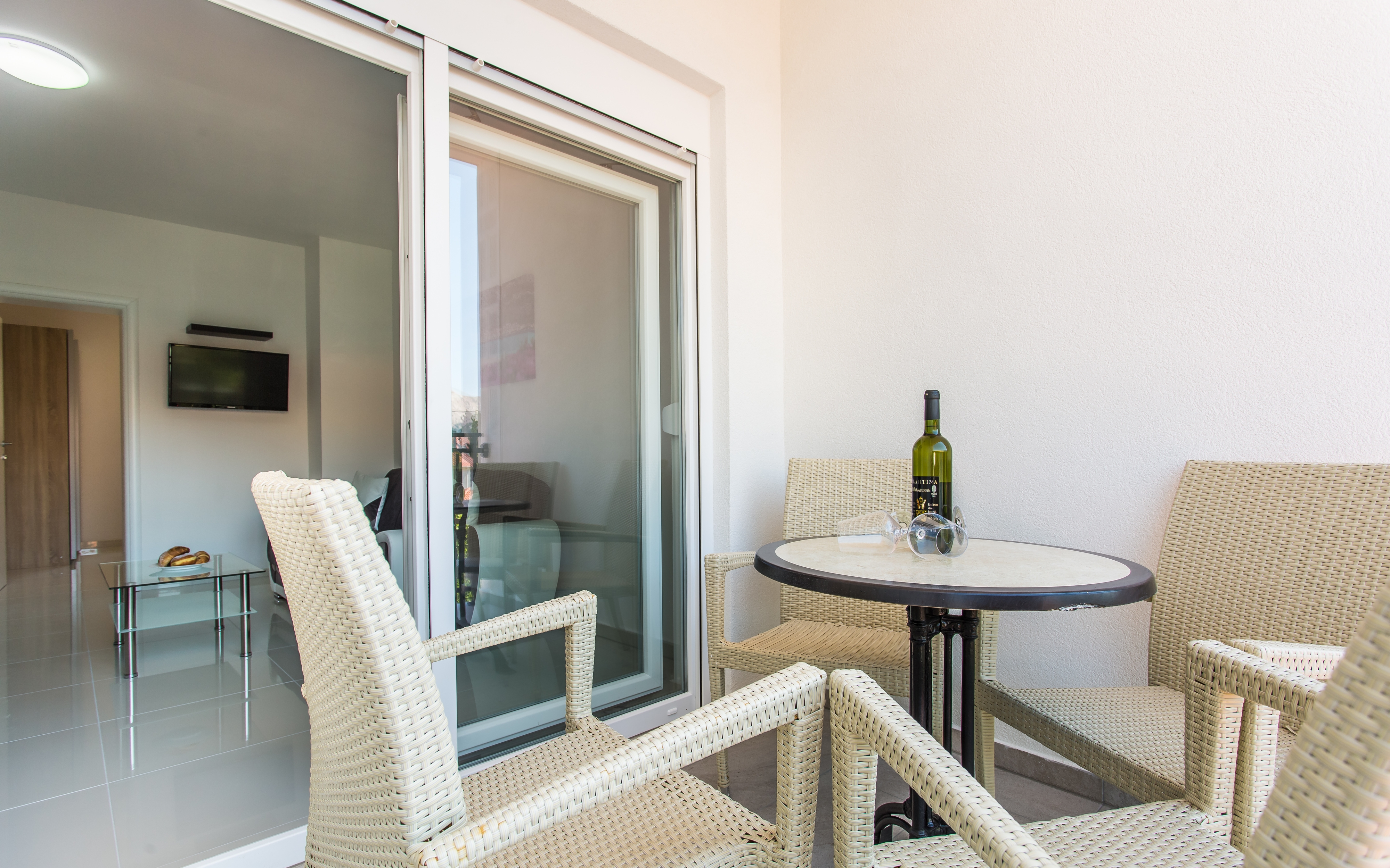 One bedroom apartment with terrace Baška, Krk (A-18808-b)
