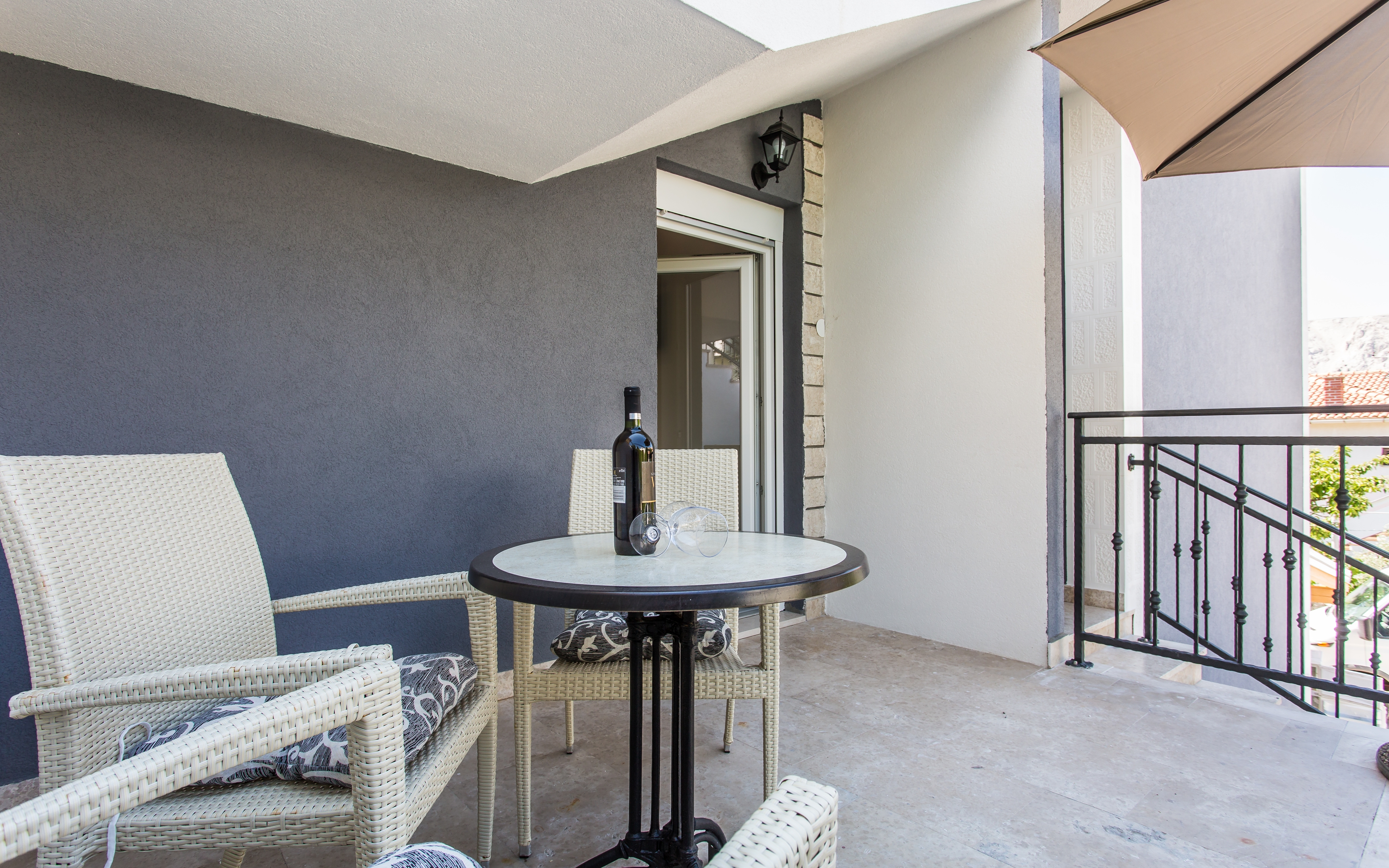 Studio flat with terrace Baška, Krk  AS-a