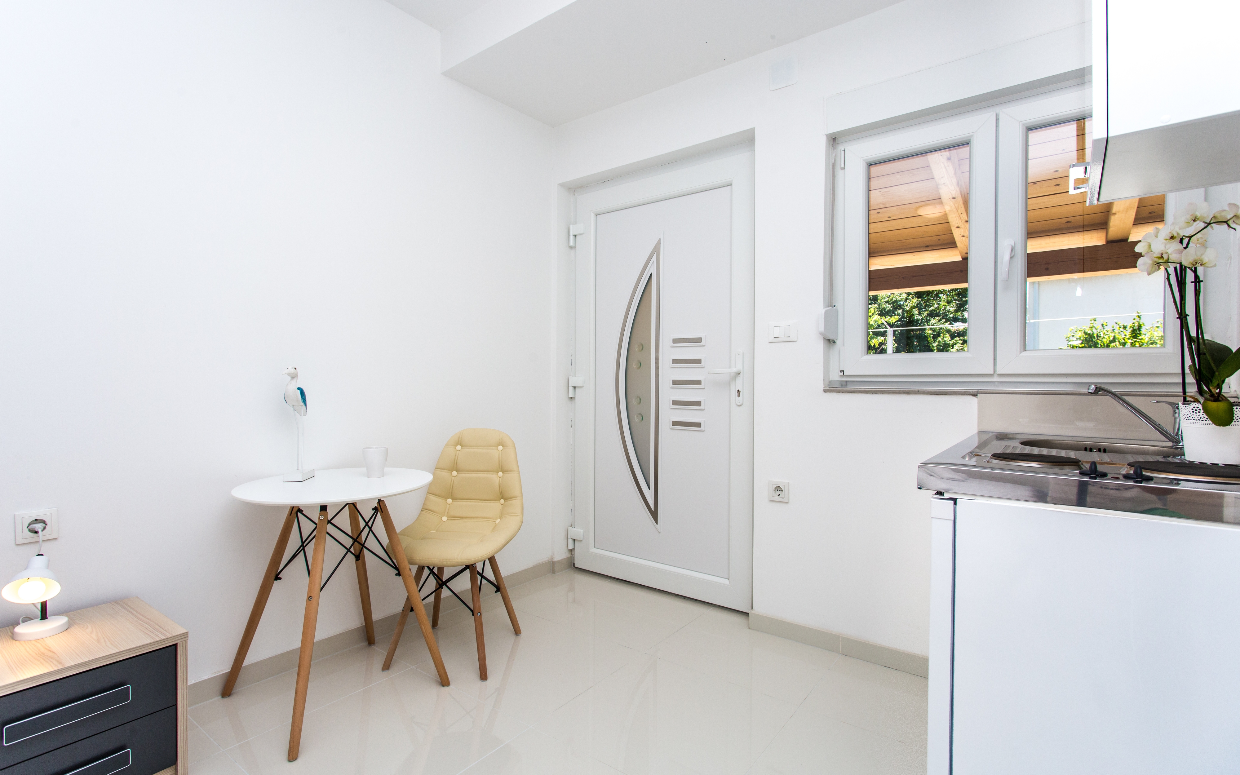 Studio flat with terrace Baška, Krk (AS-18808-b)