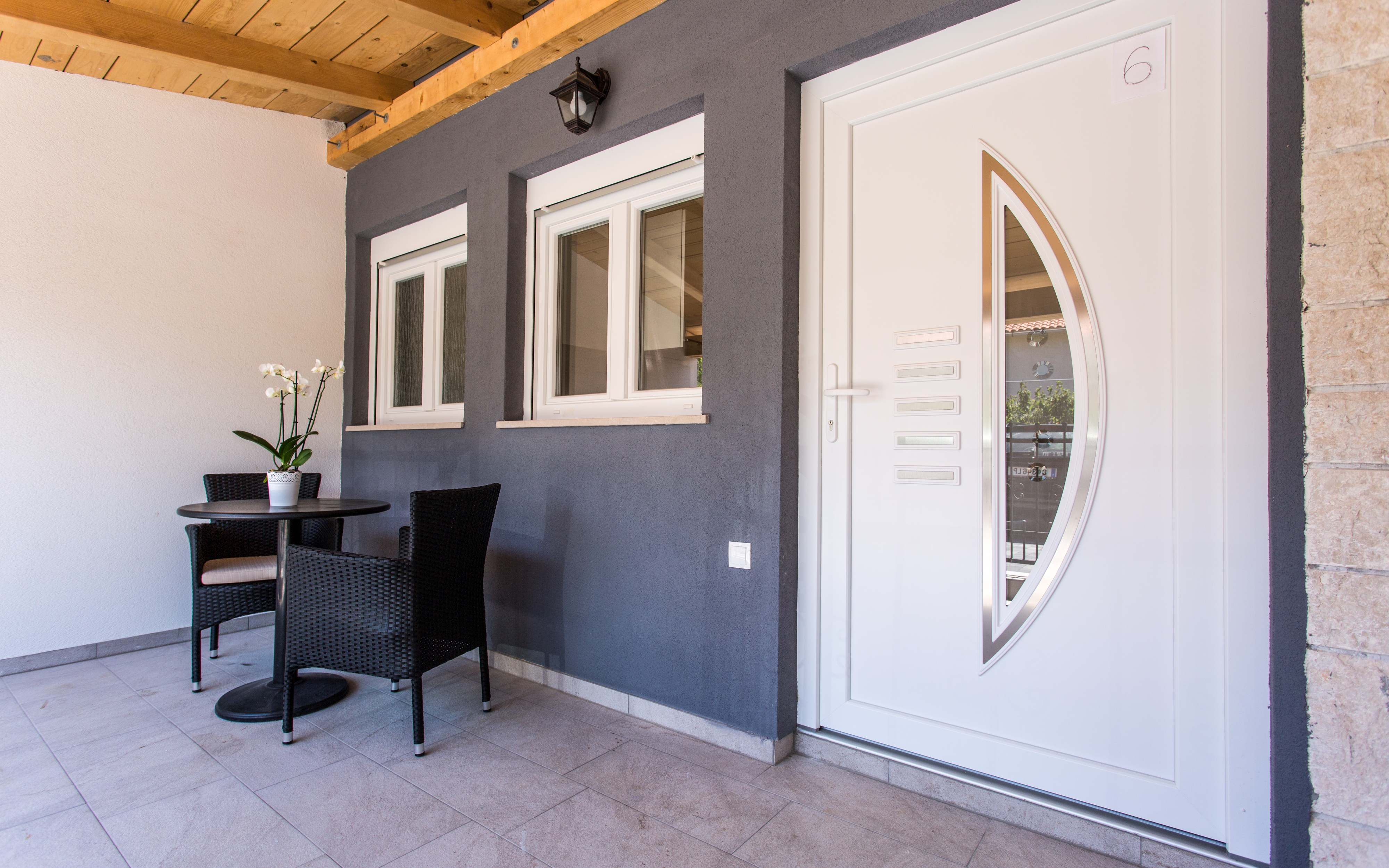 Studio flat with terrace Baška, Krk (AS-18808-b)