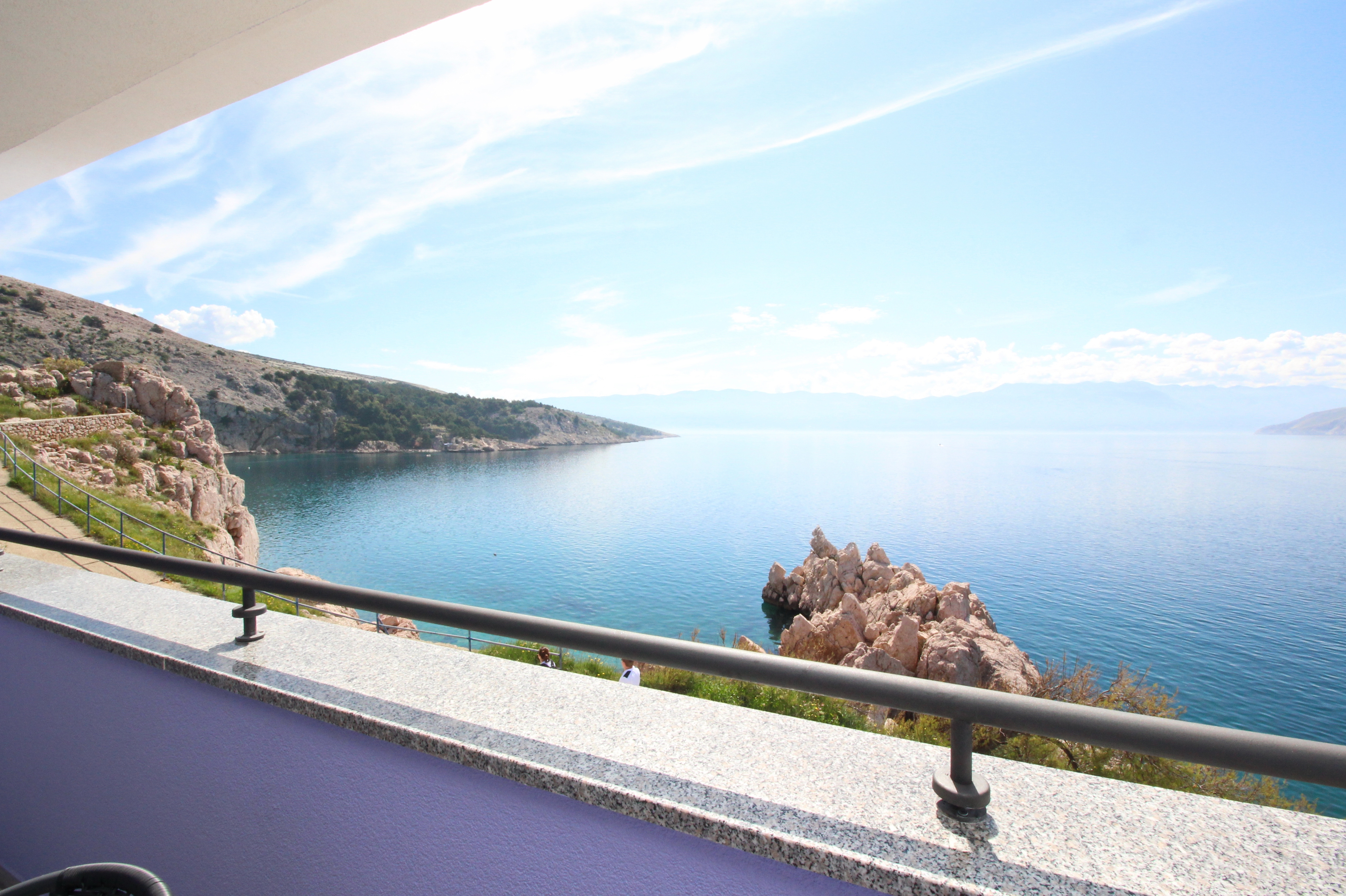 Two bedroom apartment with terrace and sea view Baška, Krk  A-a