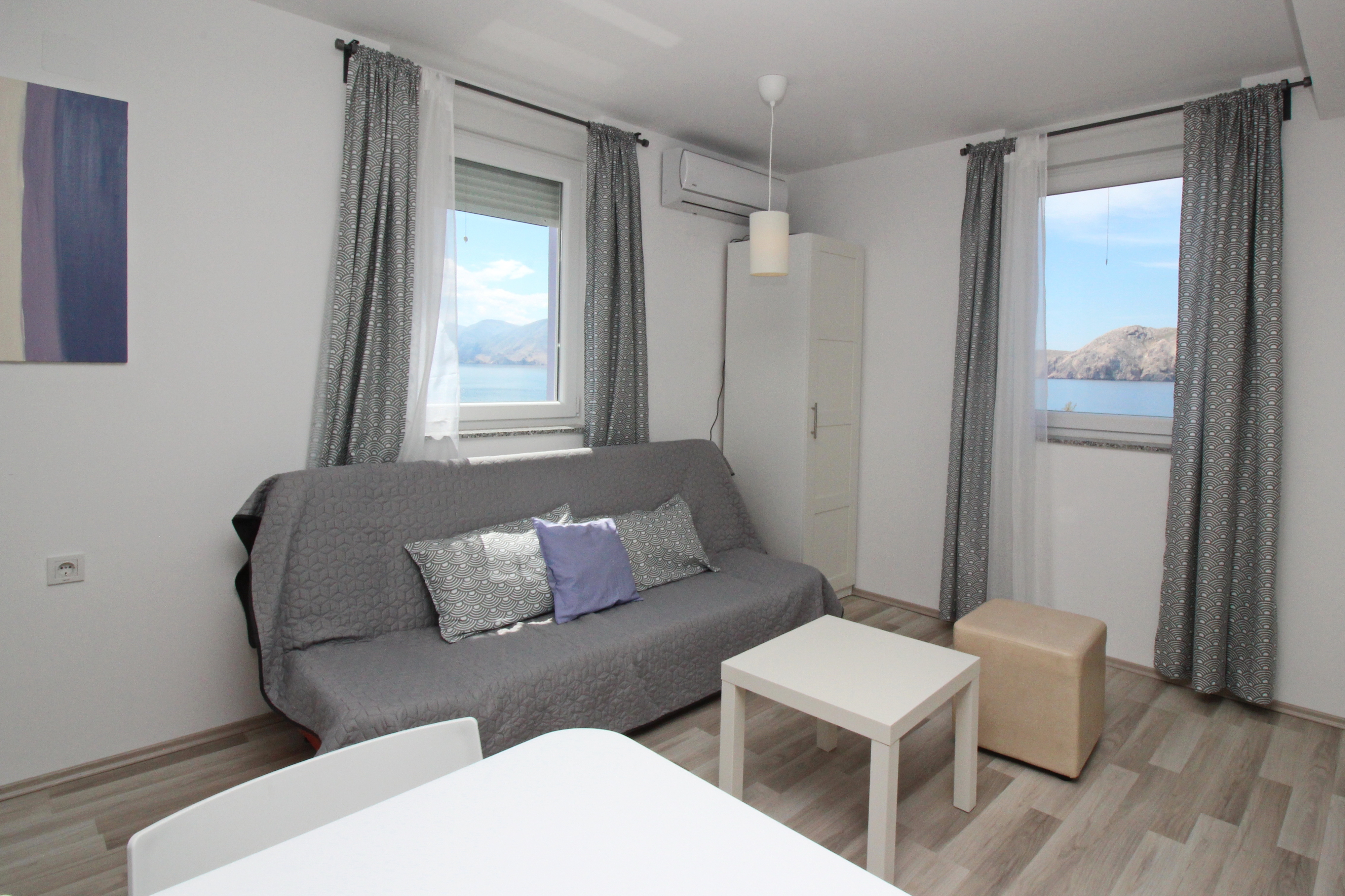 One bedroom apartment with terrace and sea view Baška, Krk (A-18824-b)