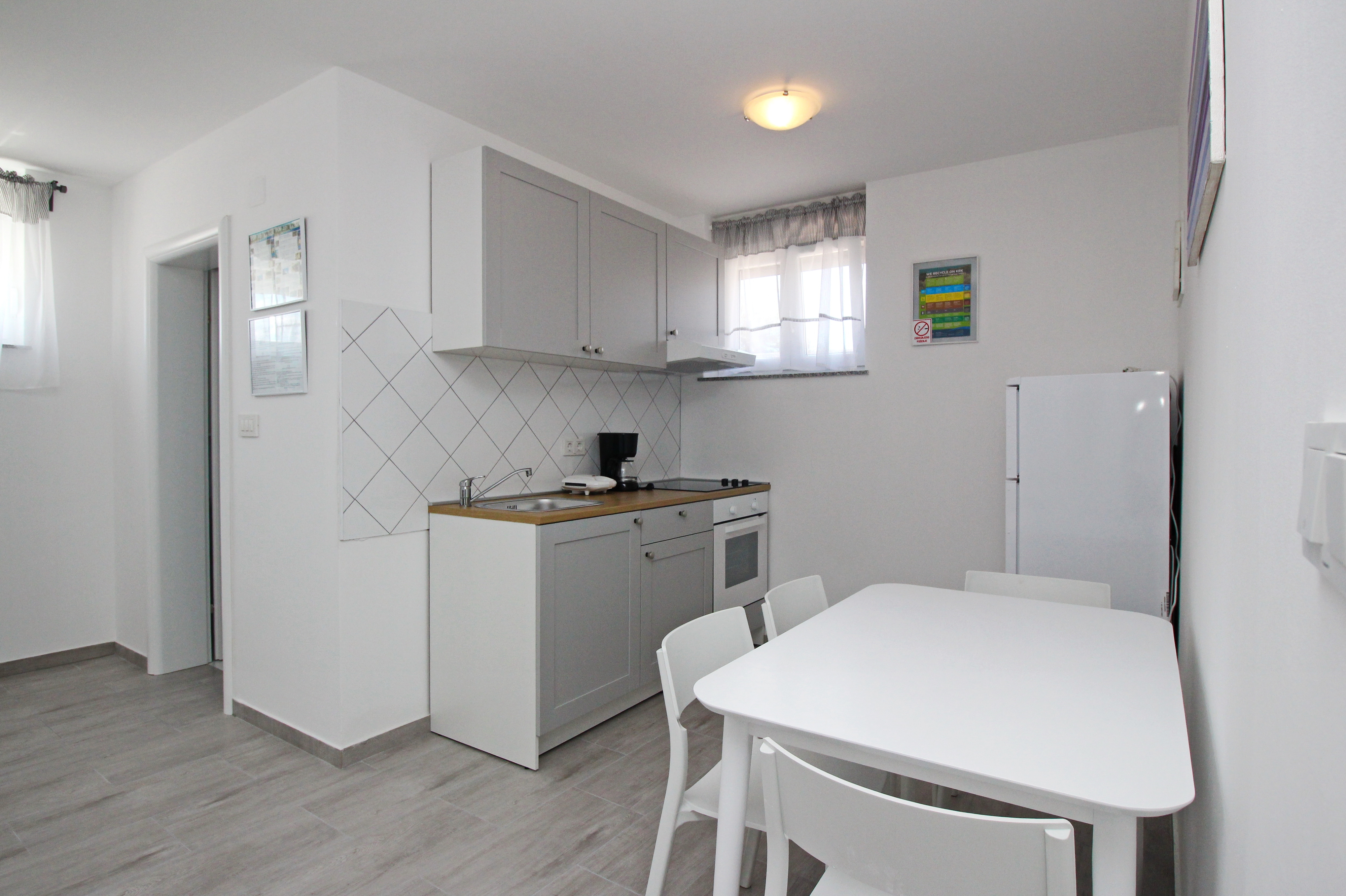 One bedroom apartment with terrace Baška, Krk  A-c