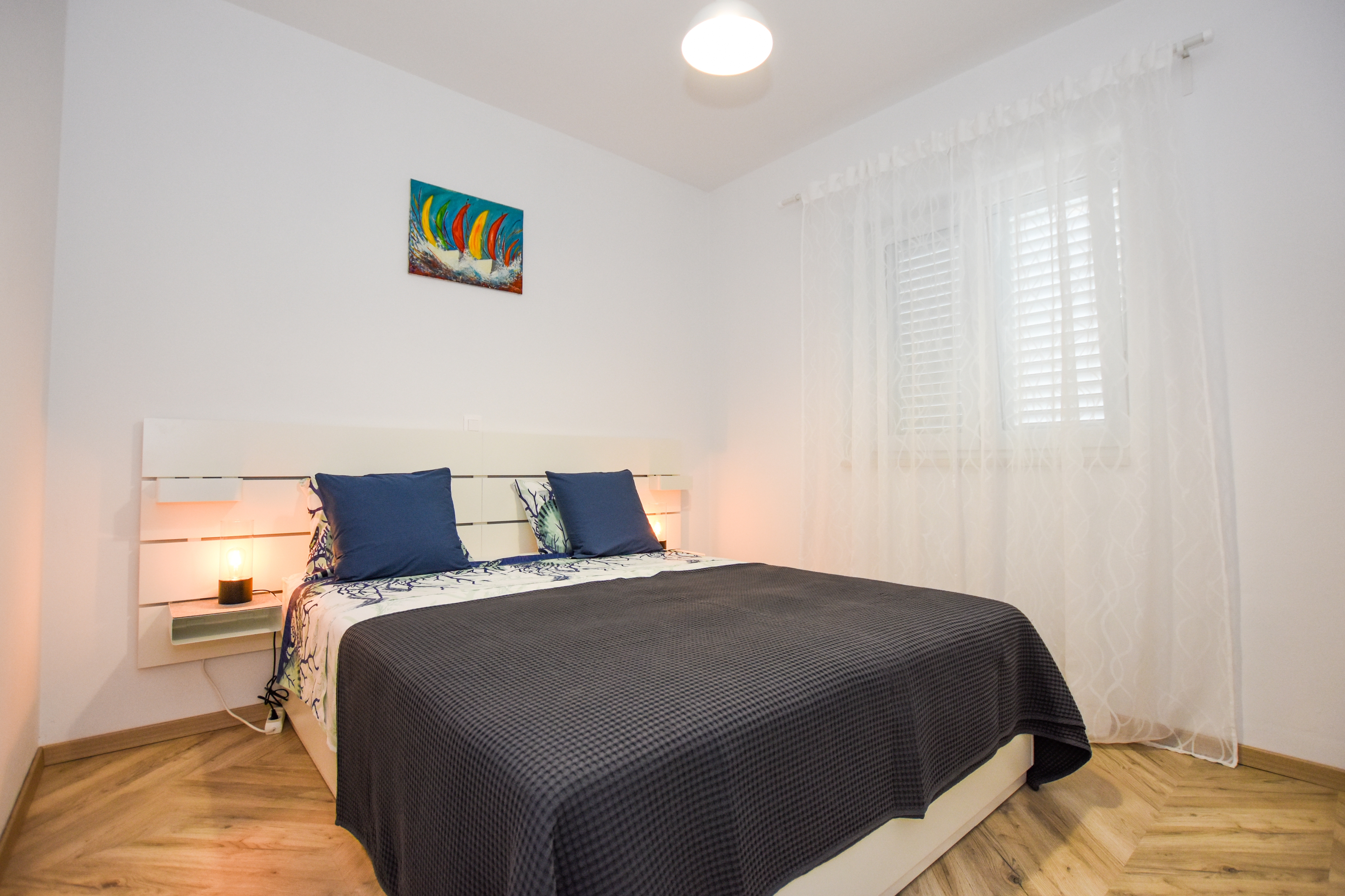 Two bedroom apartment with terrace and sea view Mandre, Pag  A-a
