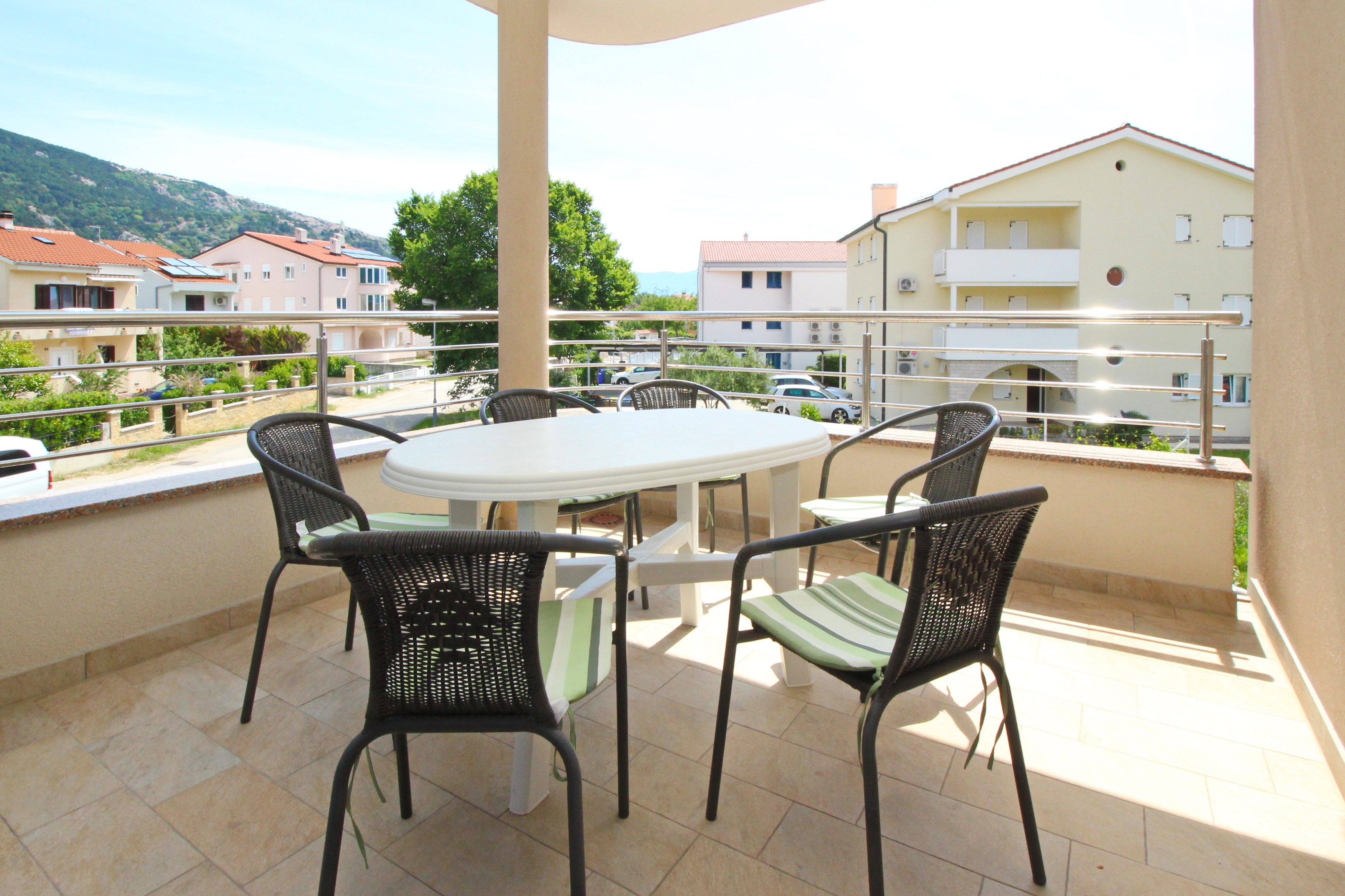 Two bedroom apartment with terrace Baška, Krk  A-c