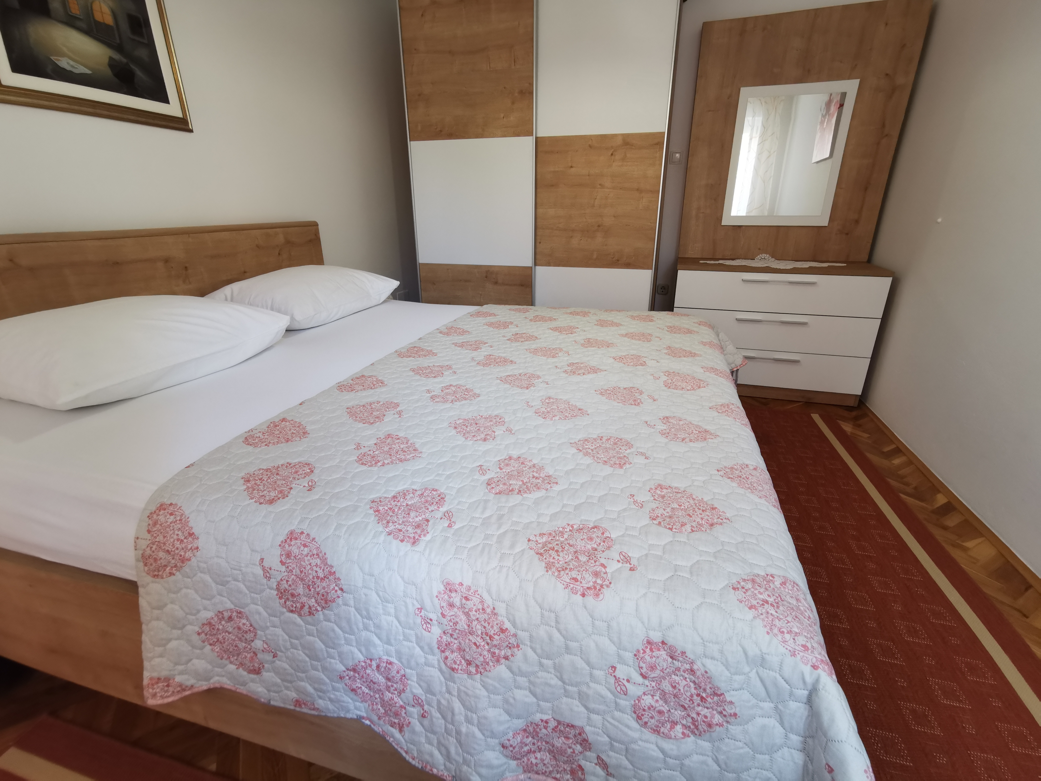 One bedroom apartment with balcony and sea view Novi Vinodolski  A-b