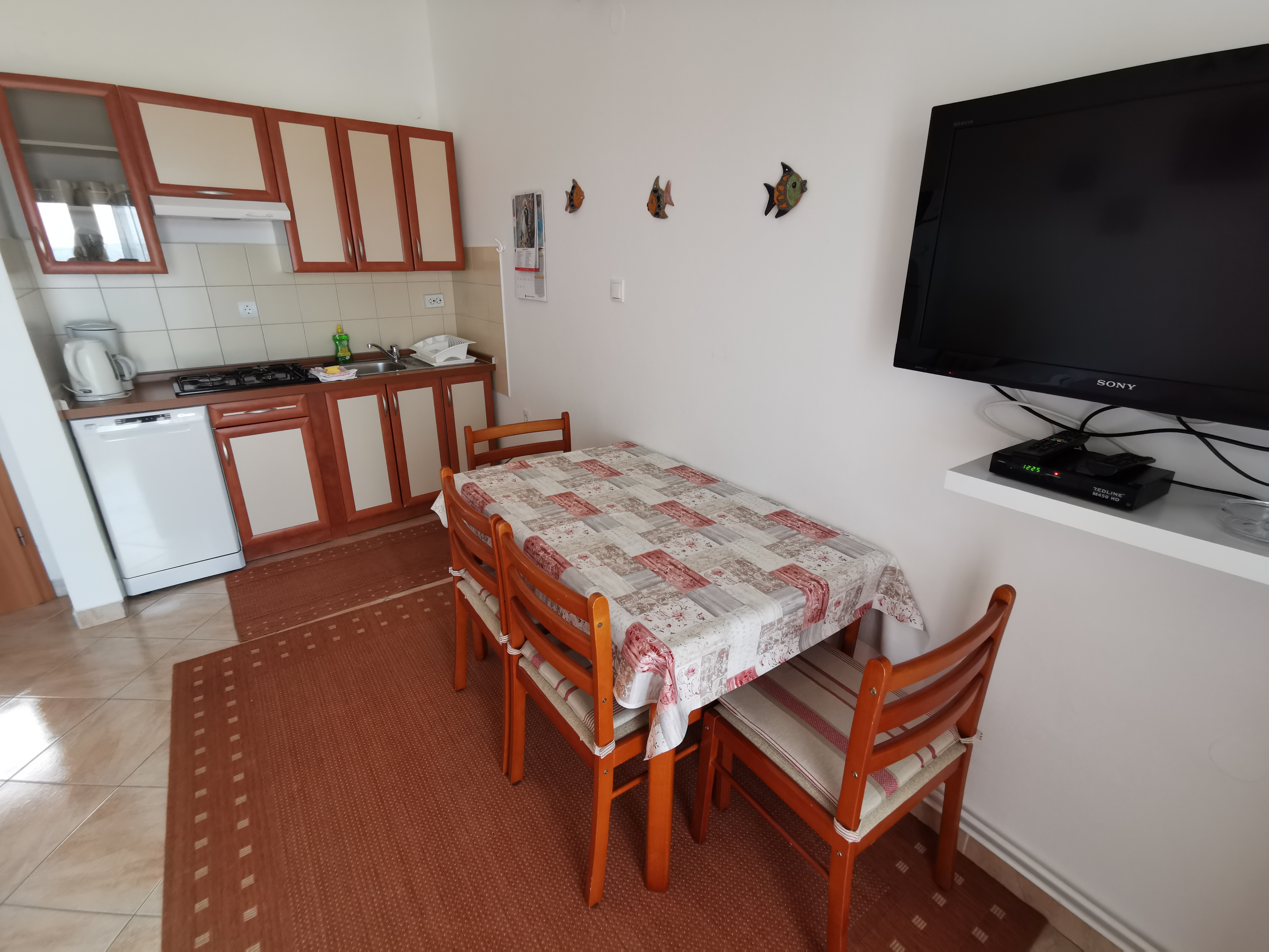 One bedroom apartment with balcony and sea view Novi Vinodolski  A-b