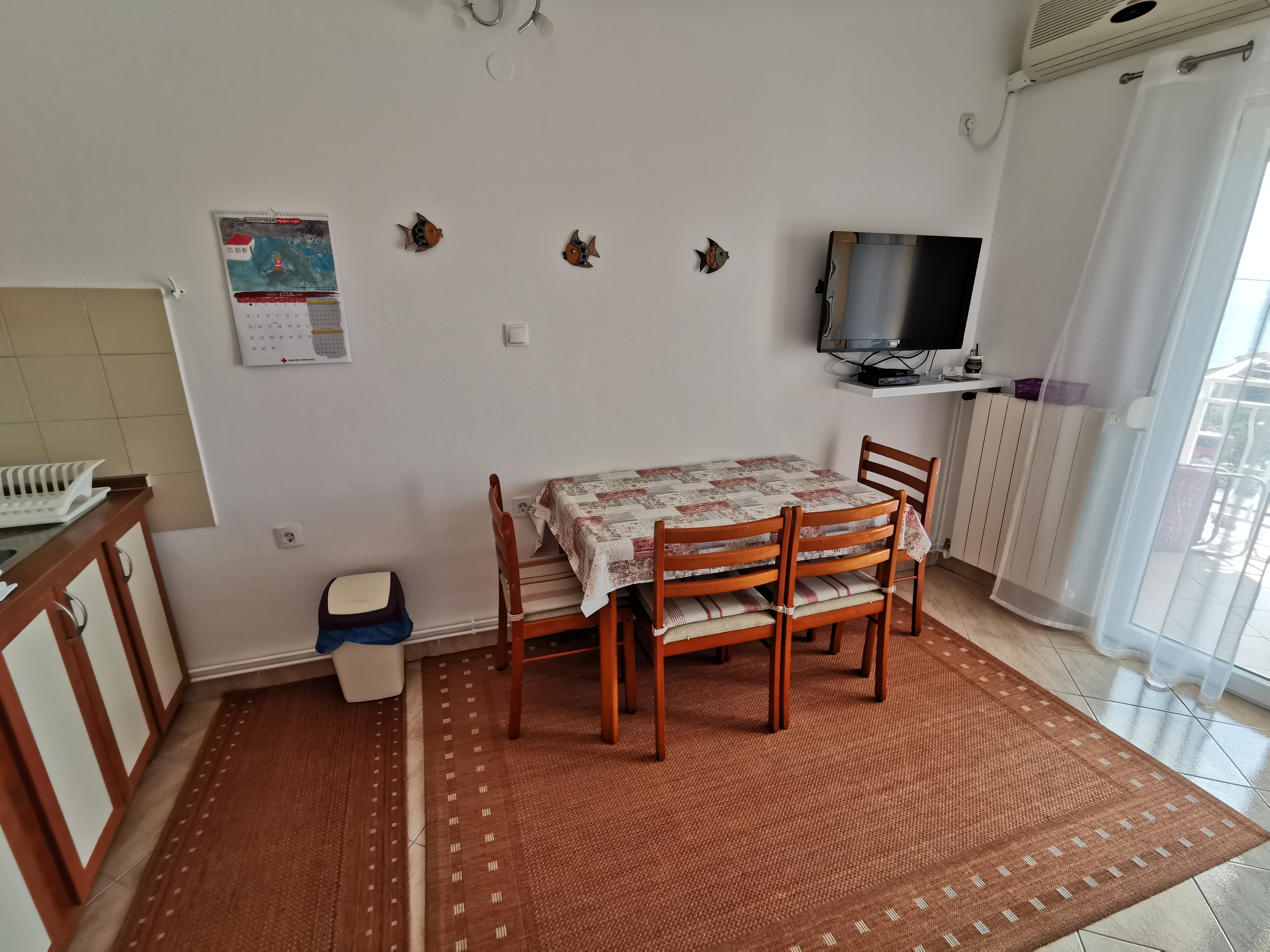 One bedroom apartment with balcony and sea view Novi Vinodolski  A-b