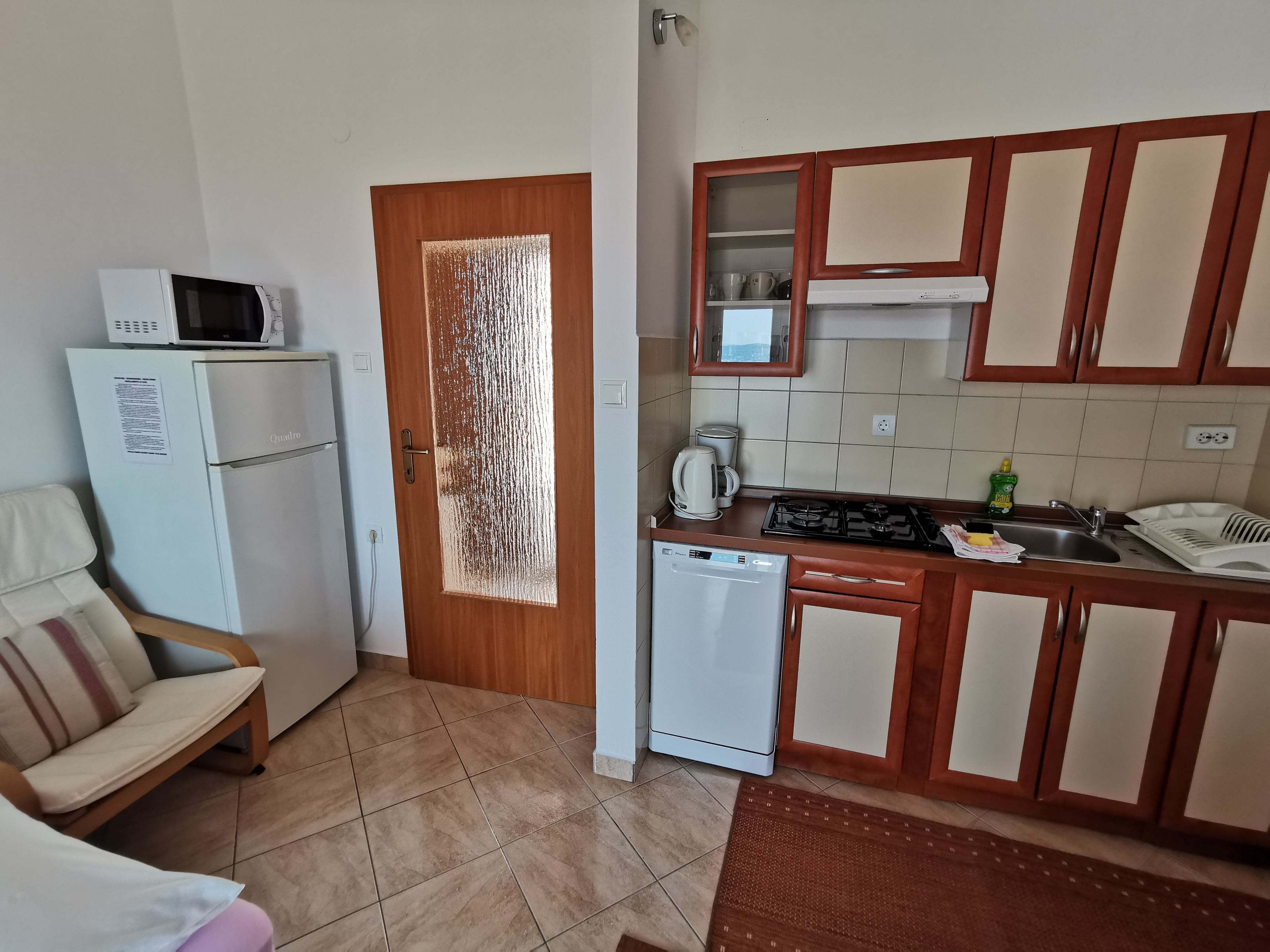 One bedroom apartment with balcony and sea view Novi Vinodolski  A-b