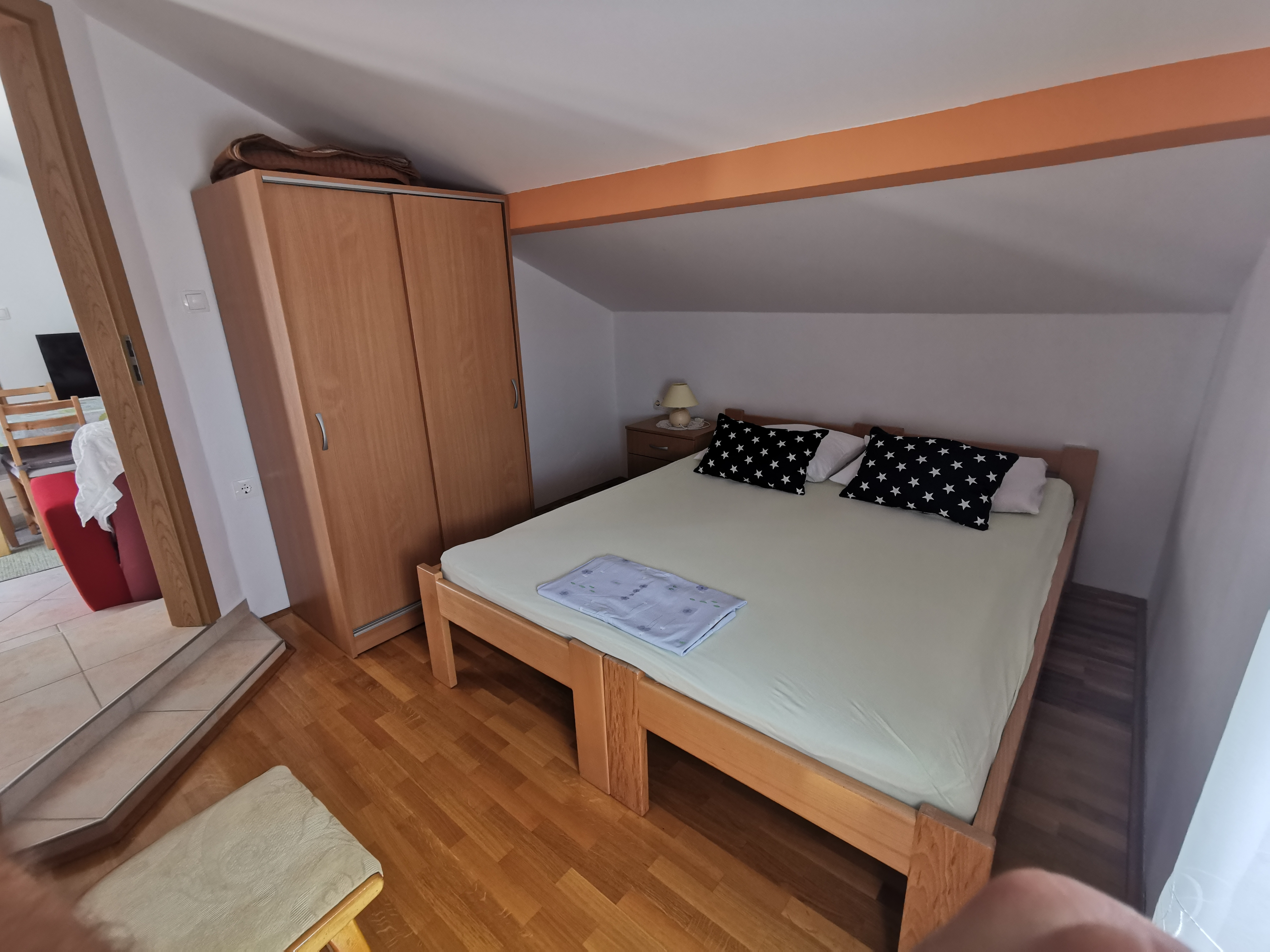 Two bedroom apartment with balcony and sea view Novi Vinodolski  A-d
