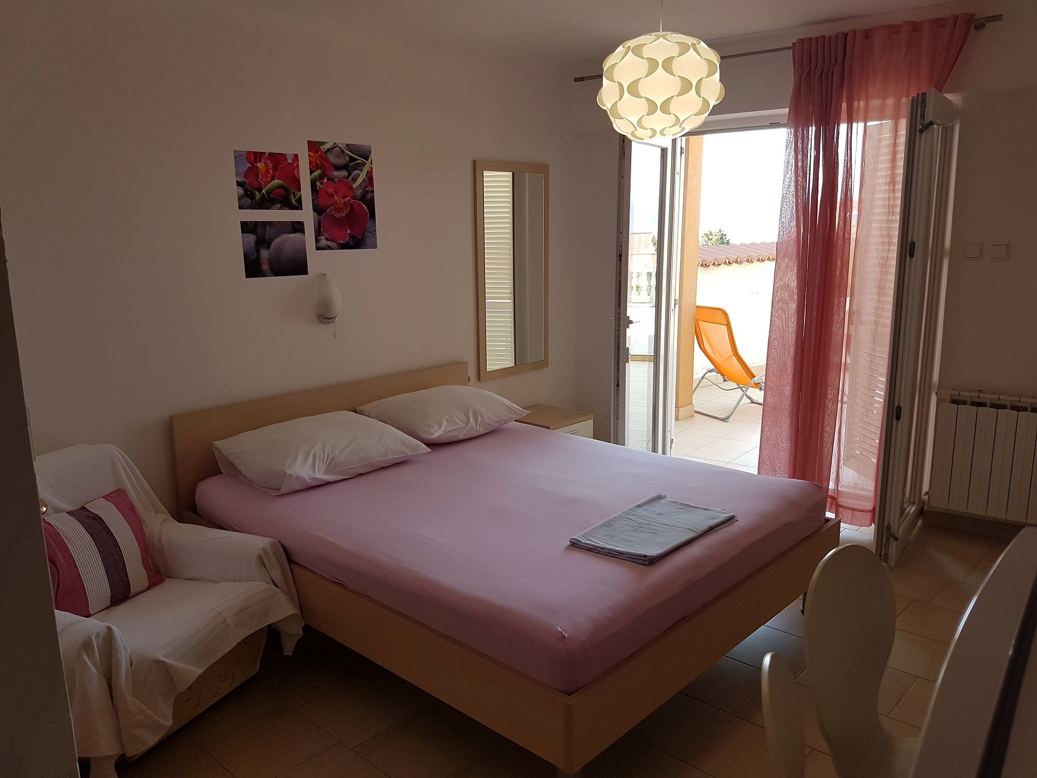 Studio flat with terrace and sea view Novi Vinodolski  AS-a