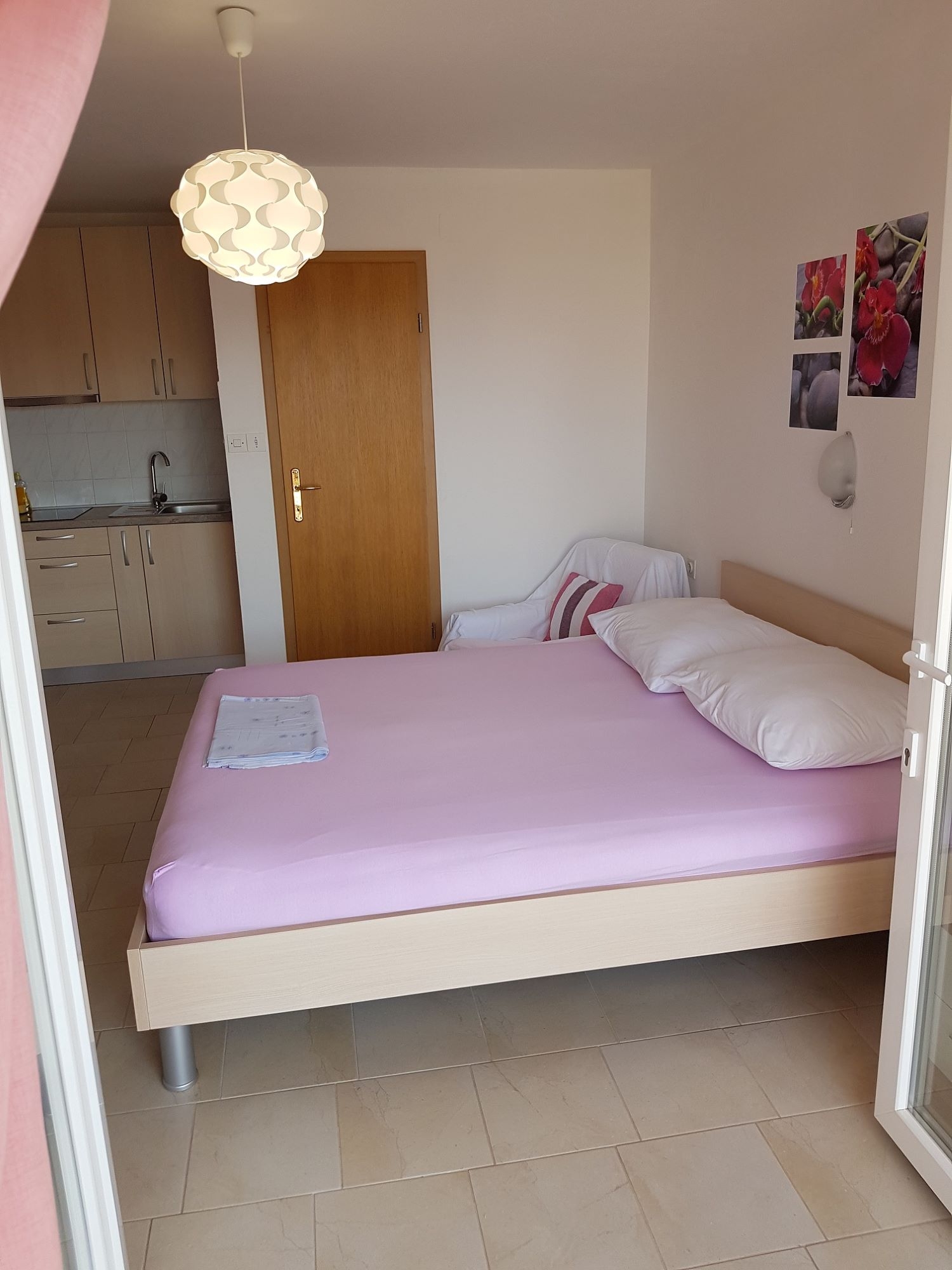 Studio flat with terrace and sea view Novi Vinodolski  AS-a