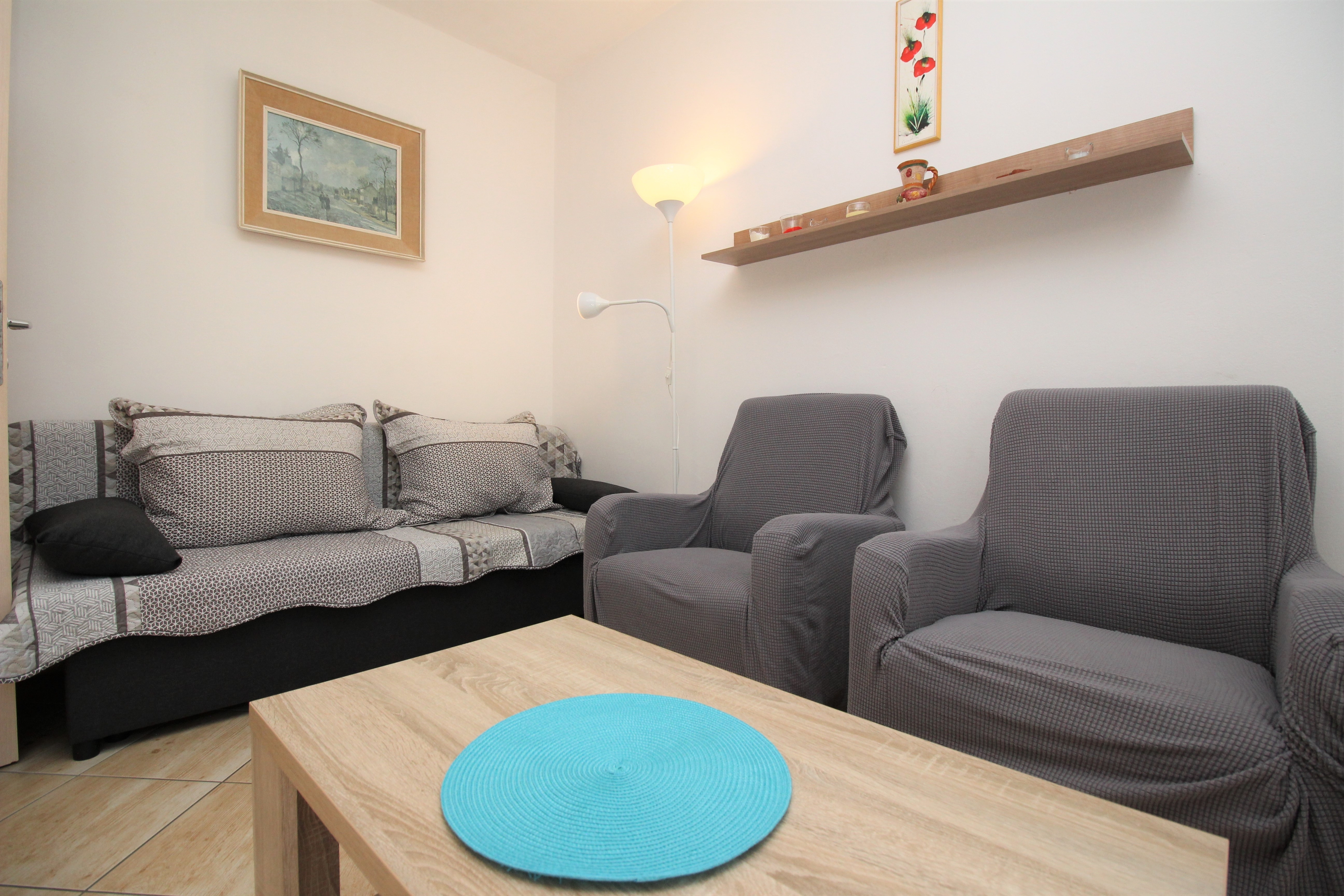 Two bedroom apartment with terrace Baška, Krk (A-18861-a)