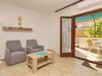 Baška, Гостиная в размещении типа apartment, доступный кондиционер и WiFi.