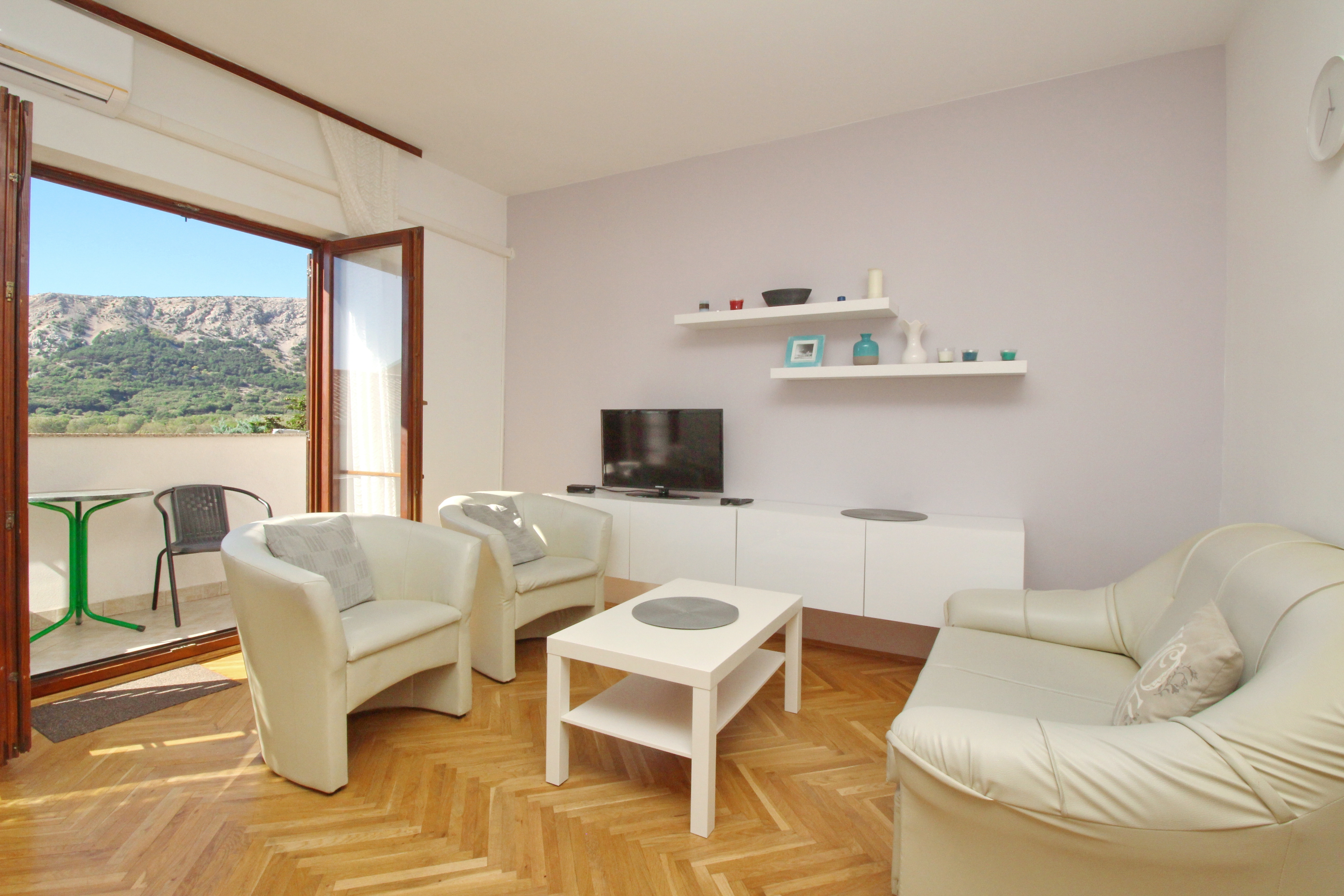 Two bedroom apartment with balcony Baška, Krk (A-18861-b)